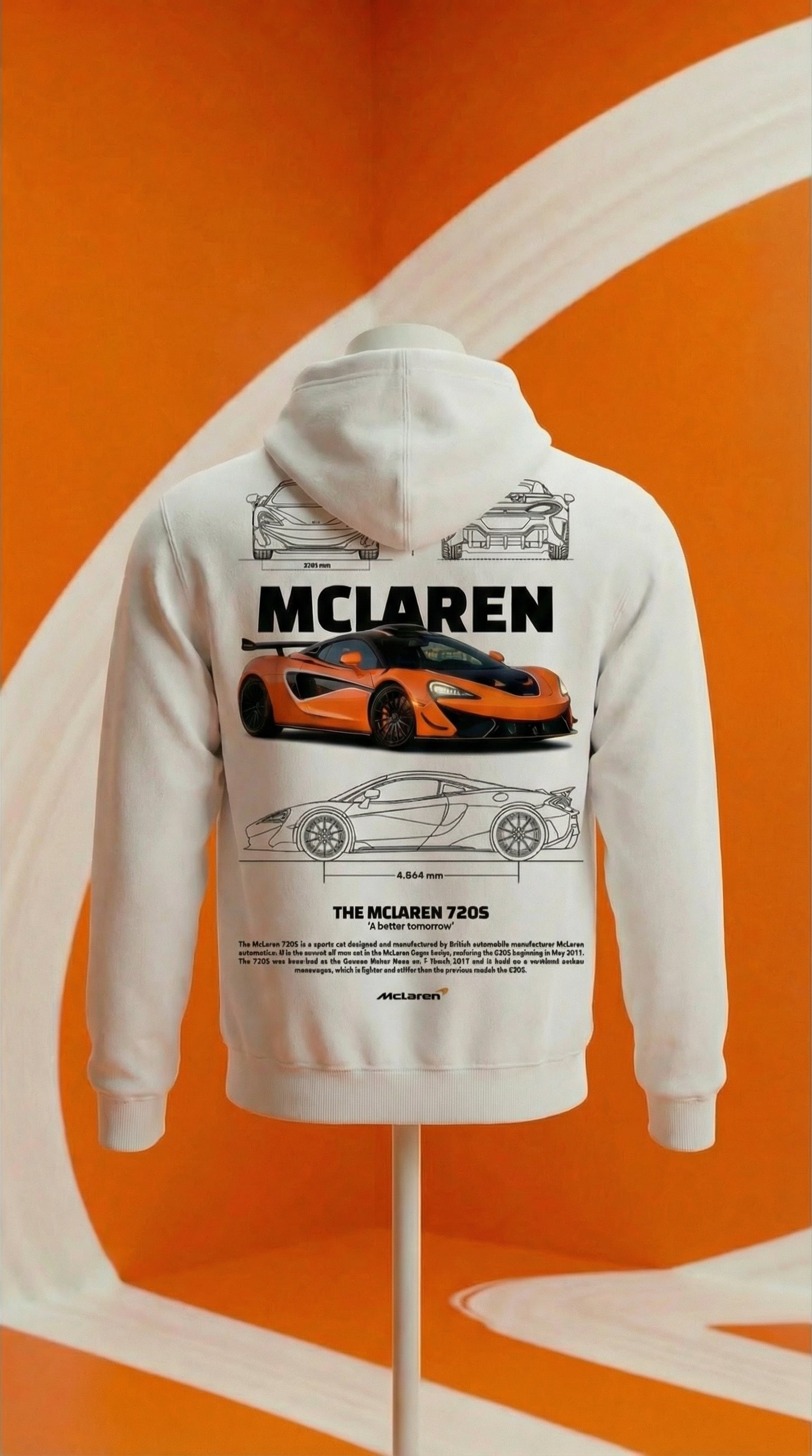 McLaren 720S Blueprint Hoodie