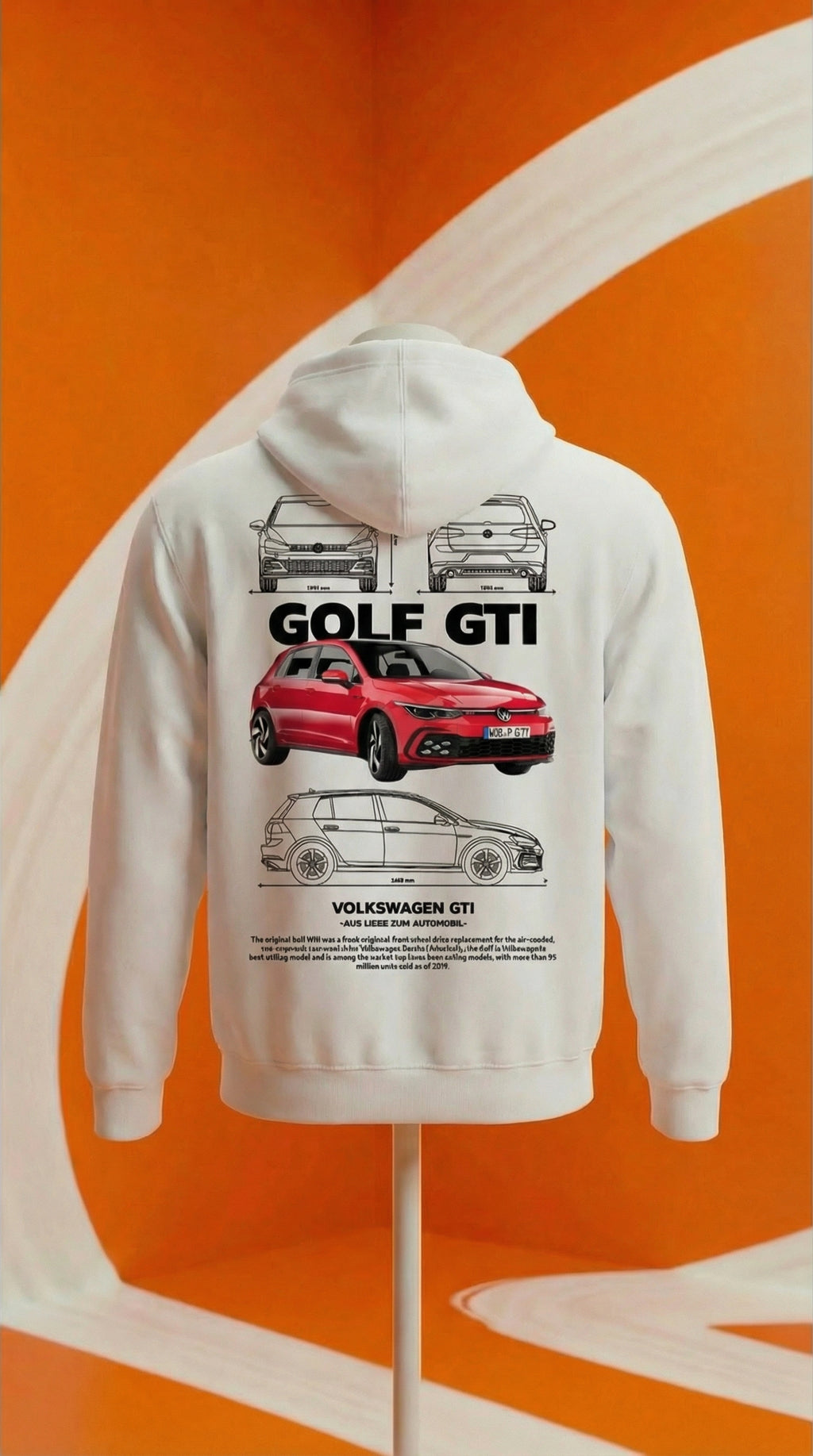 Sweat à capuche Volkswagen Golf GTI Blueprint