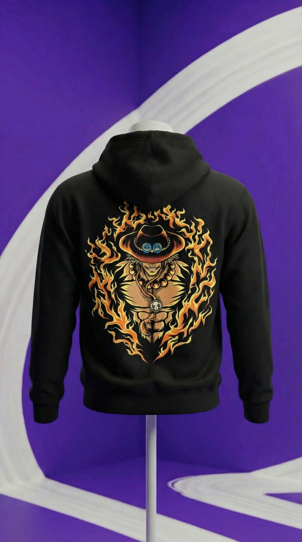 Portgas D. Ace Flame Ring Hoodie