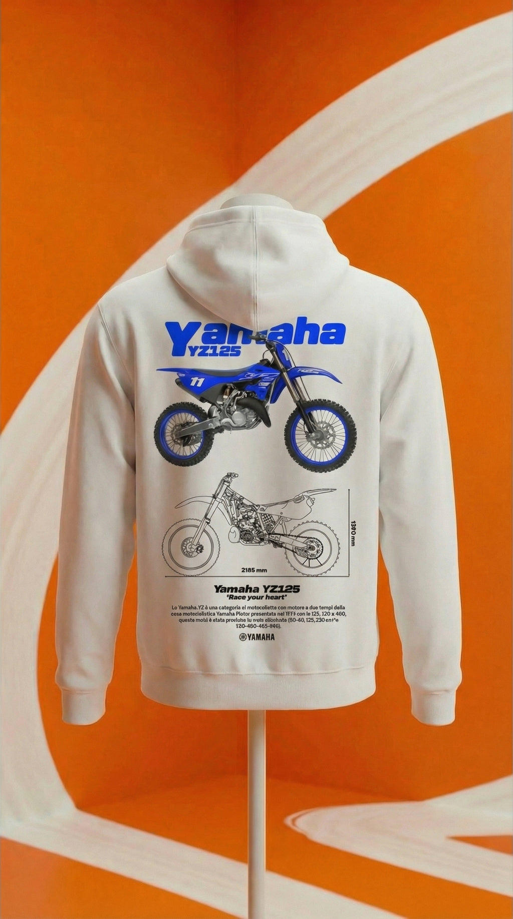 Yamaha YZ125 Blueprint Hoodie