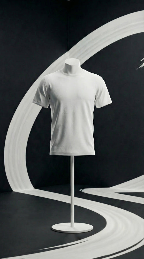 ACE Space basic t-shirt minimal in white
