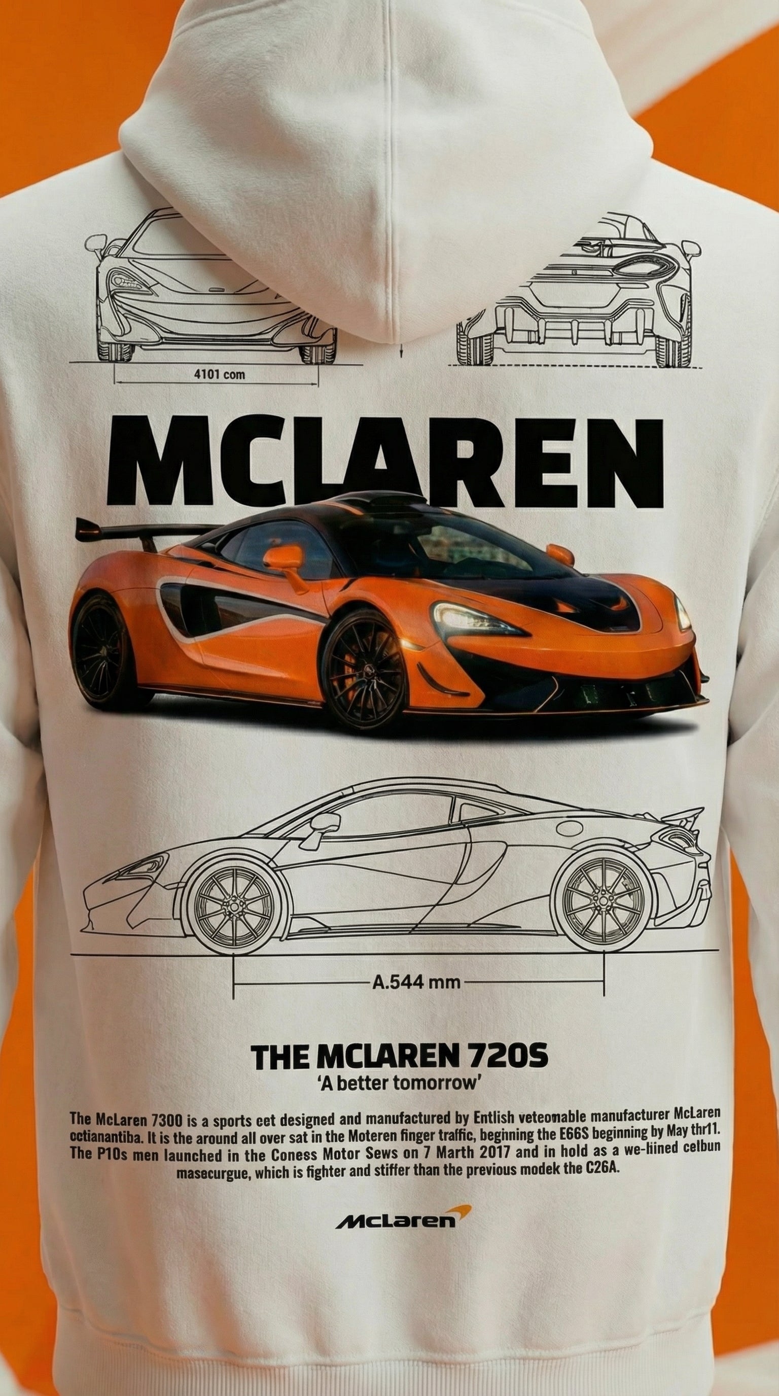 McLaren 720S Blueprint Hoodie