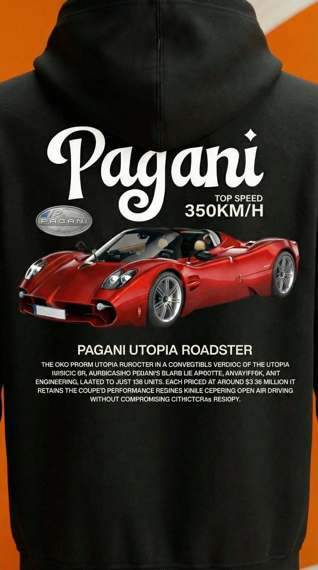 Sweat à capuche Pagani Utopia Roadster