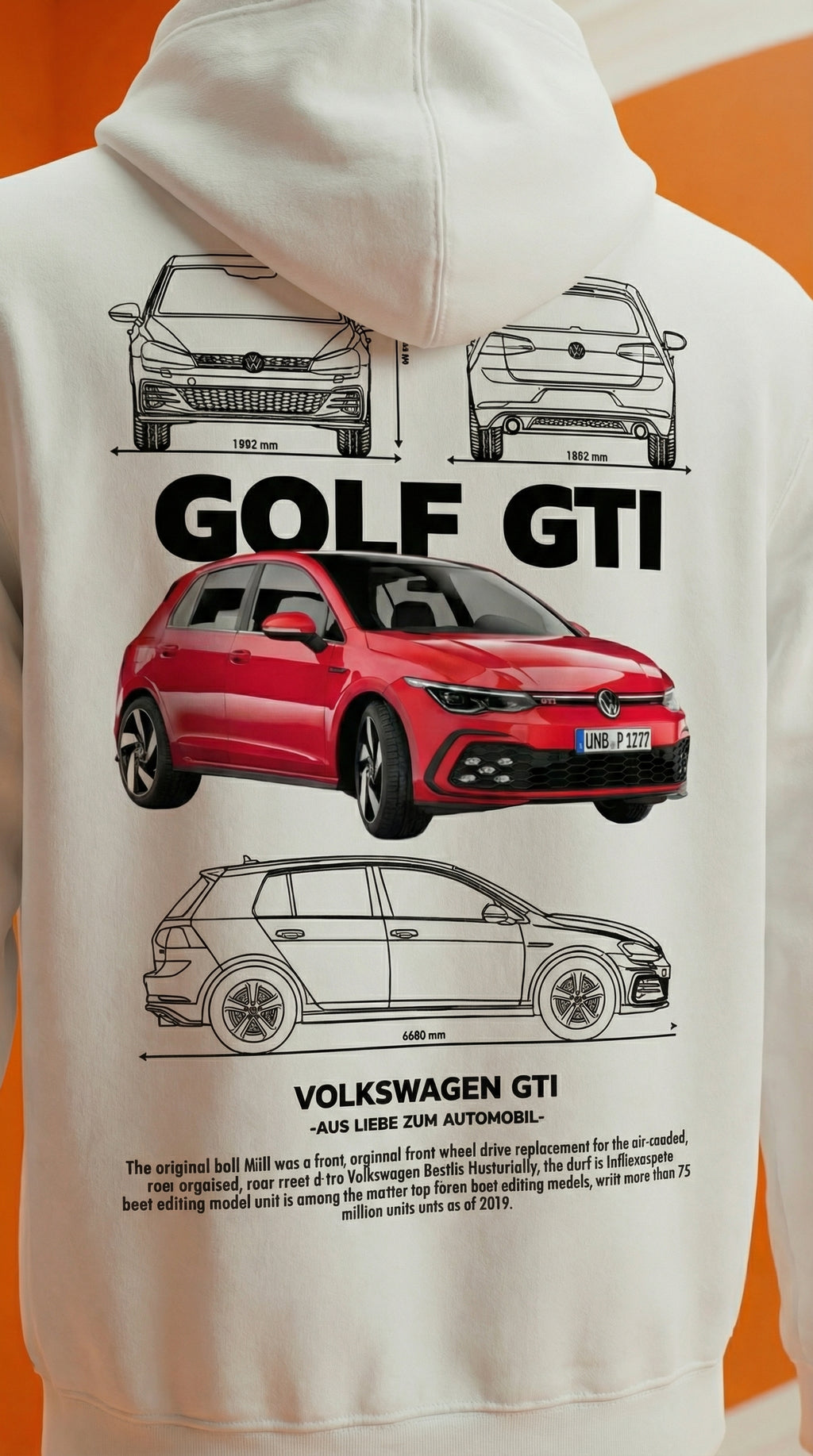 Sweat à capuche Volkswagen Golf GTI Blueprint