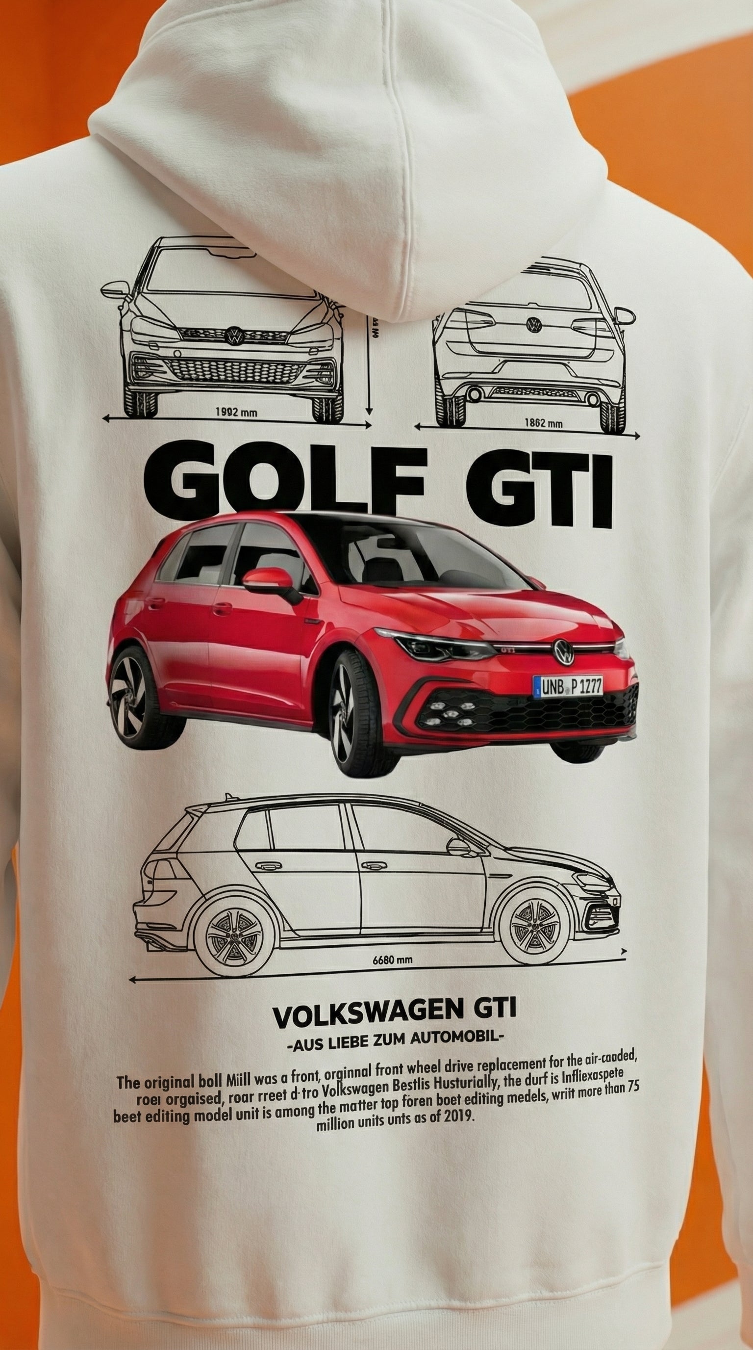 Volkswagen Golf GTI Blueprint Hoodie