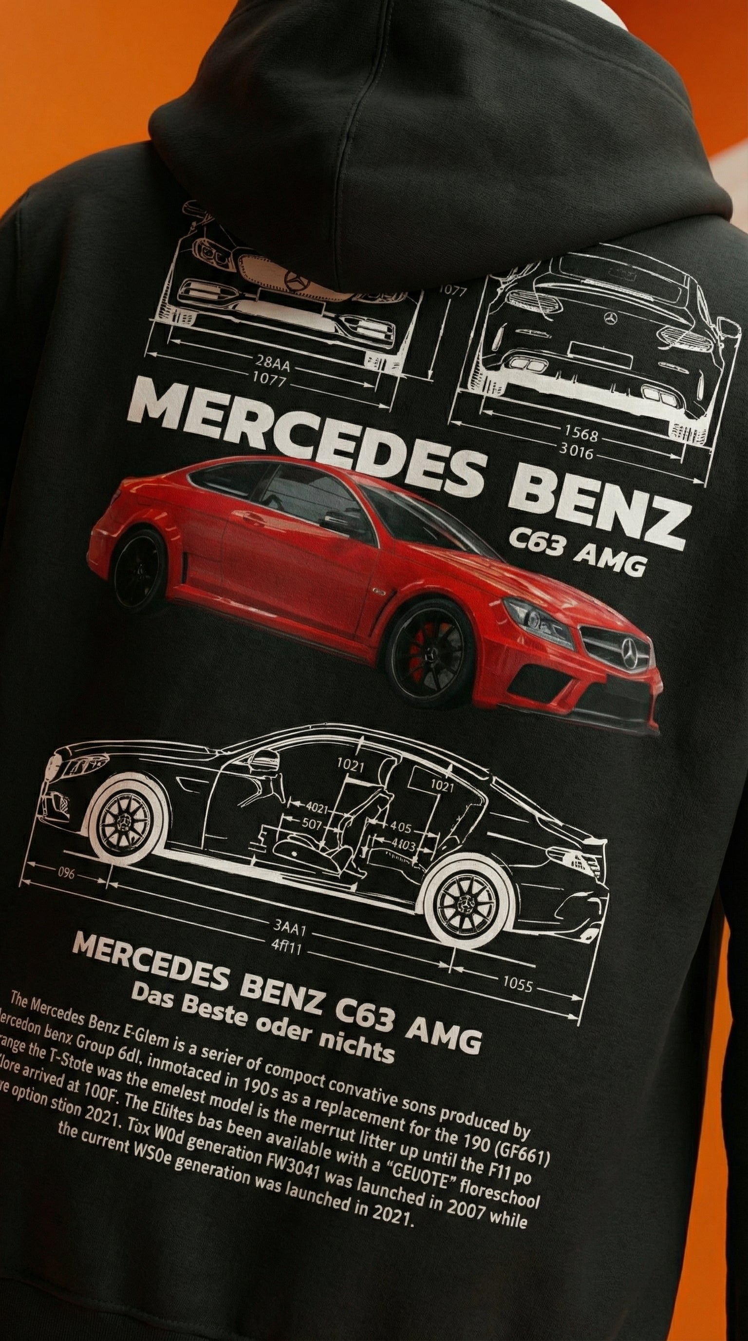 Mercedes-Benz C63 AMG Blueprint Hoodie