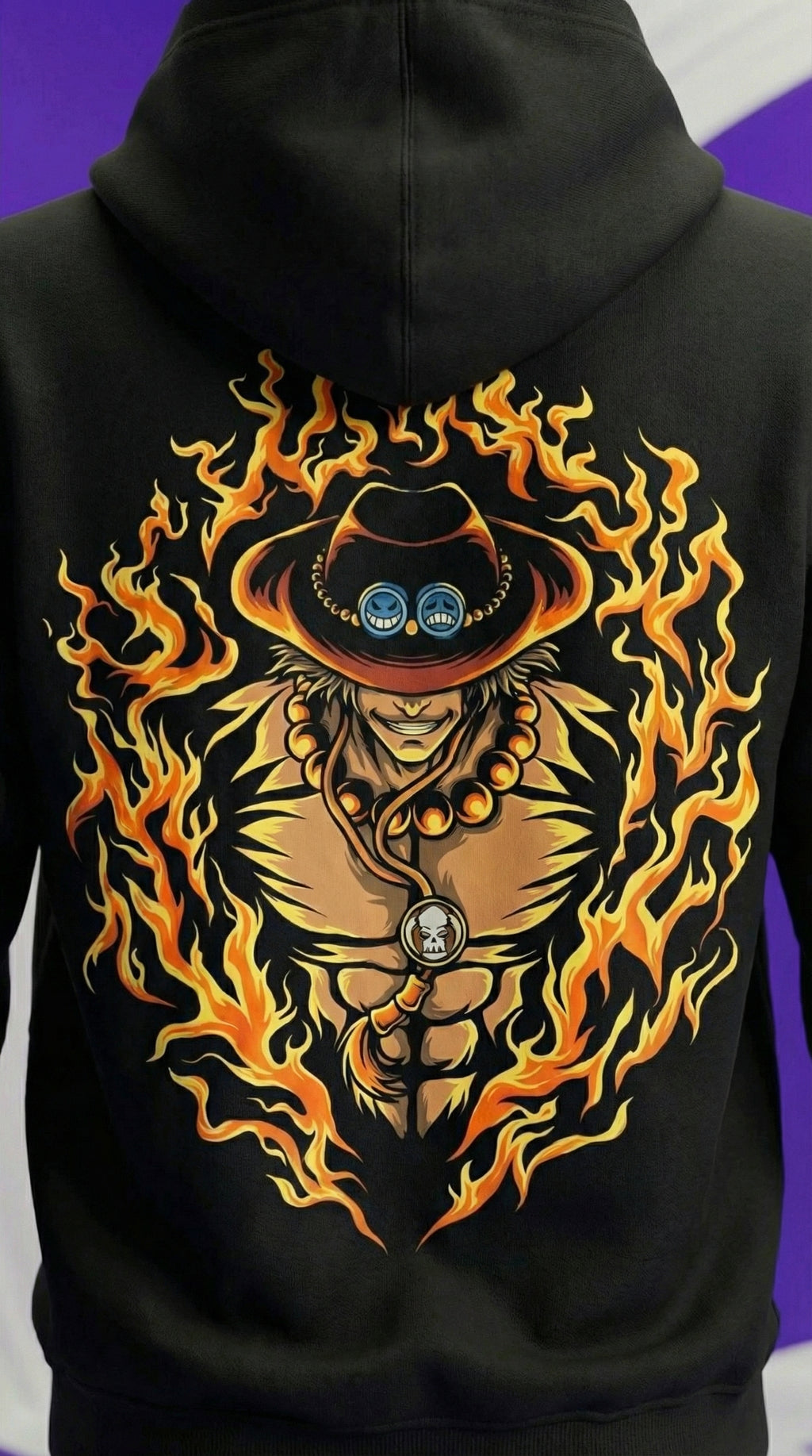 Portgas D. Ace Flame Ring Hoodie