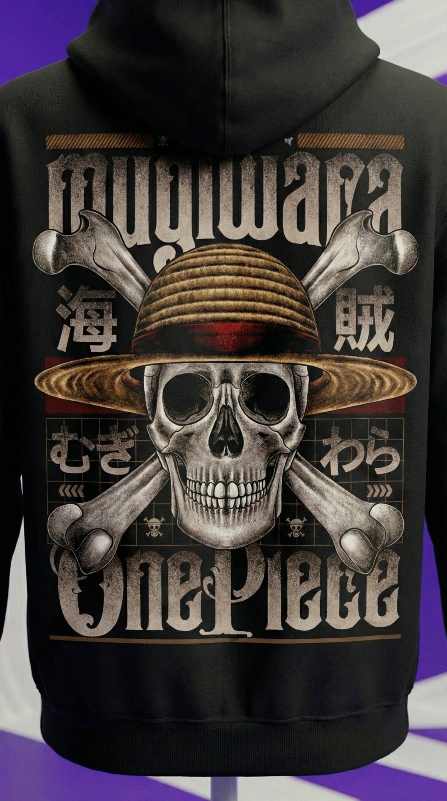 One Piece Straw Hat Skull Hoodie