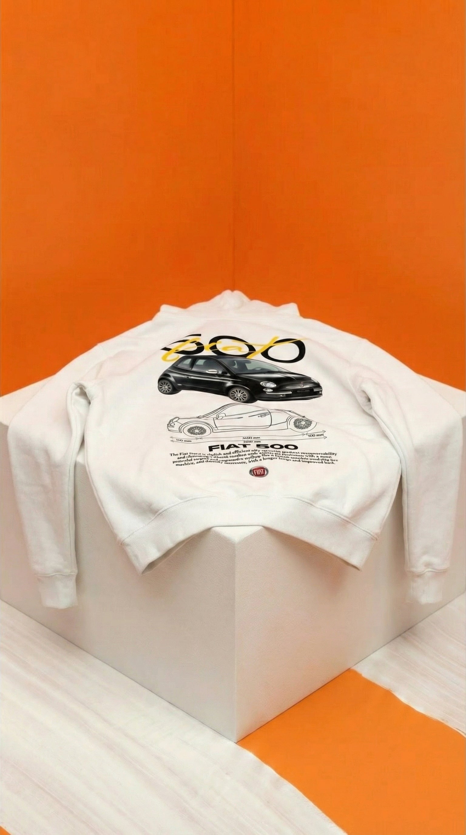 Fiat 500 Blueprint Hoodie