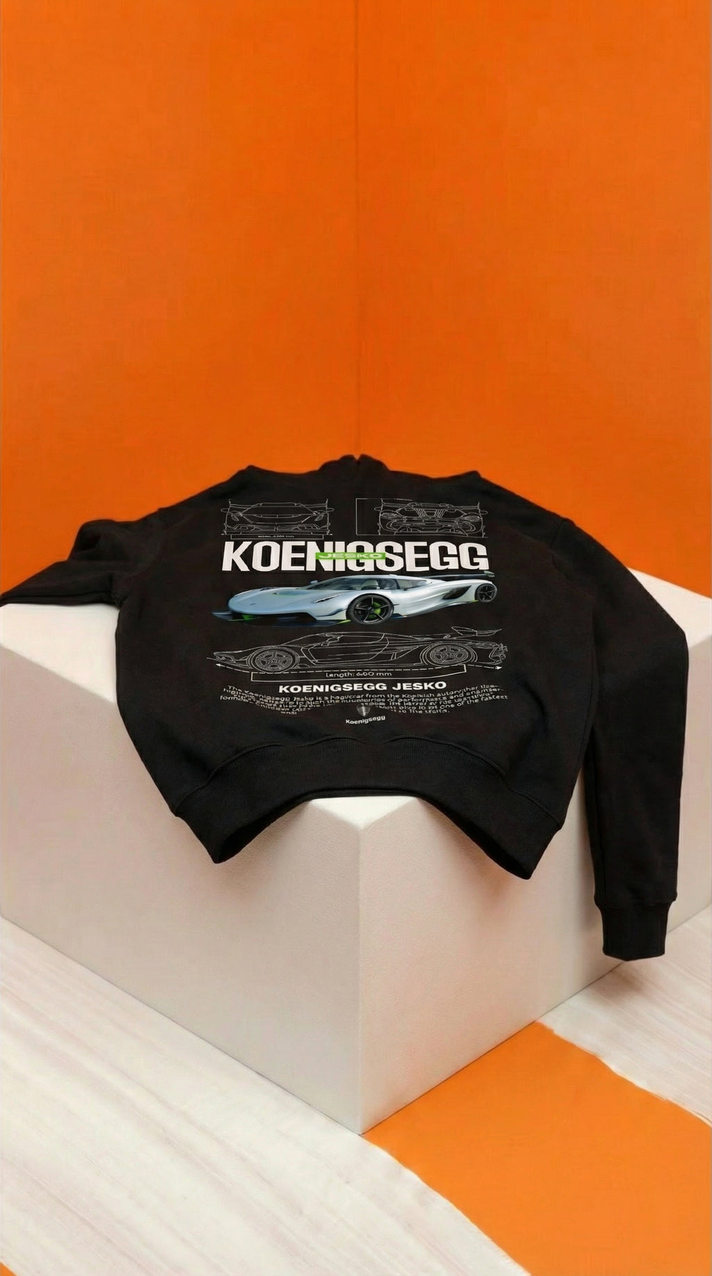 Koenigsegg Jesko Blueprint Hoodie