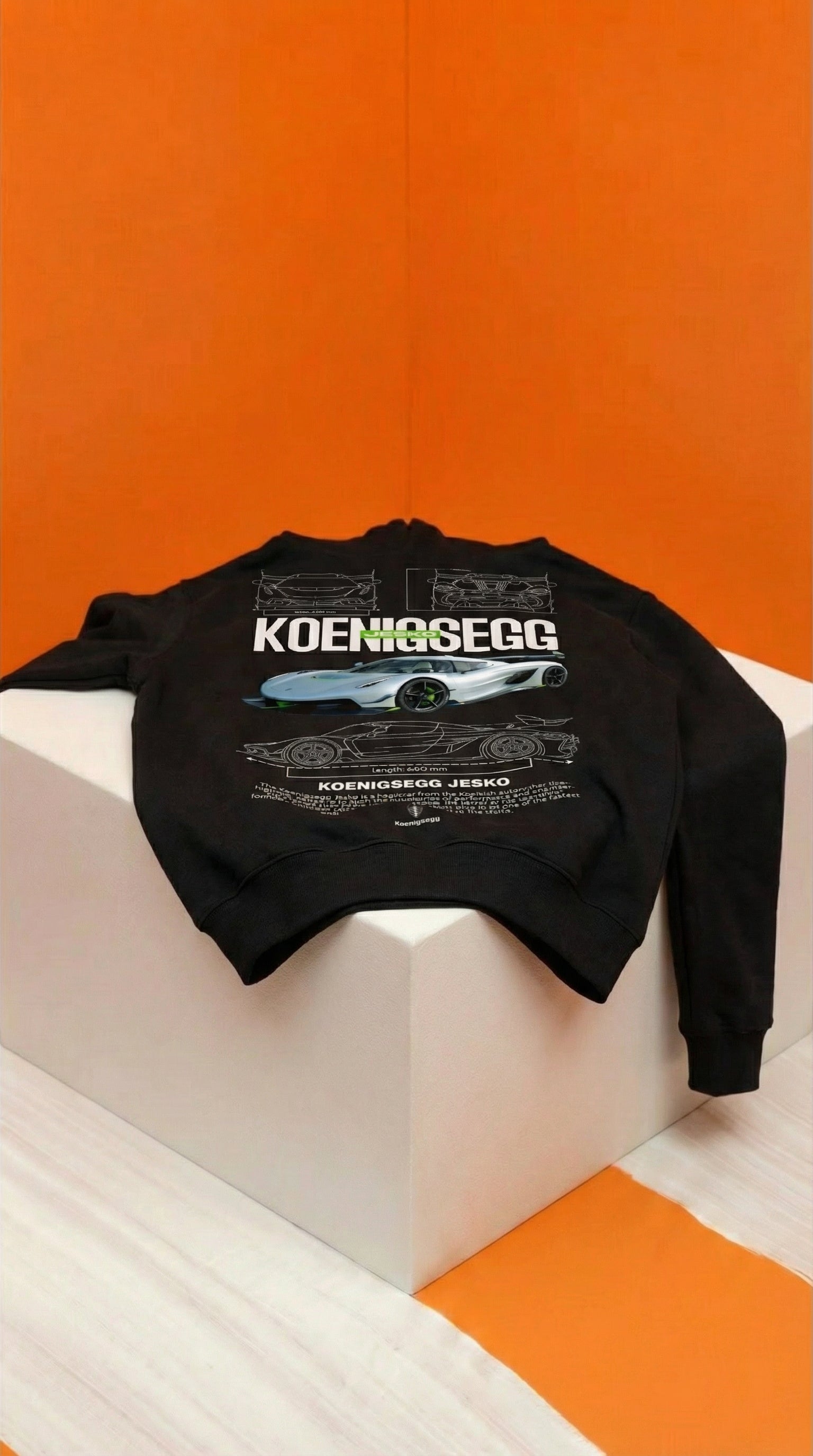 Koenigsegg Jesko Blueprint Hoodie