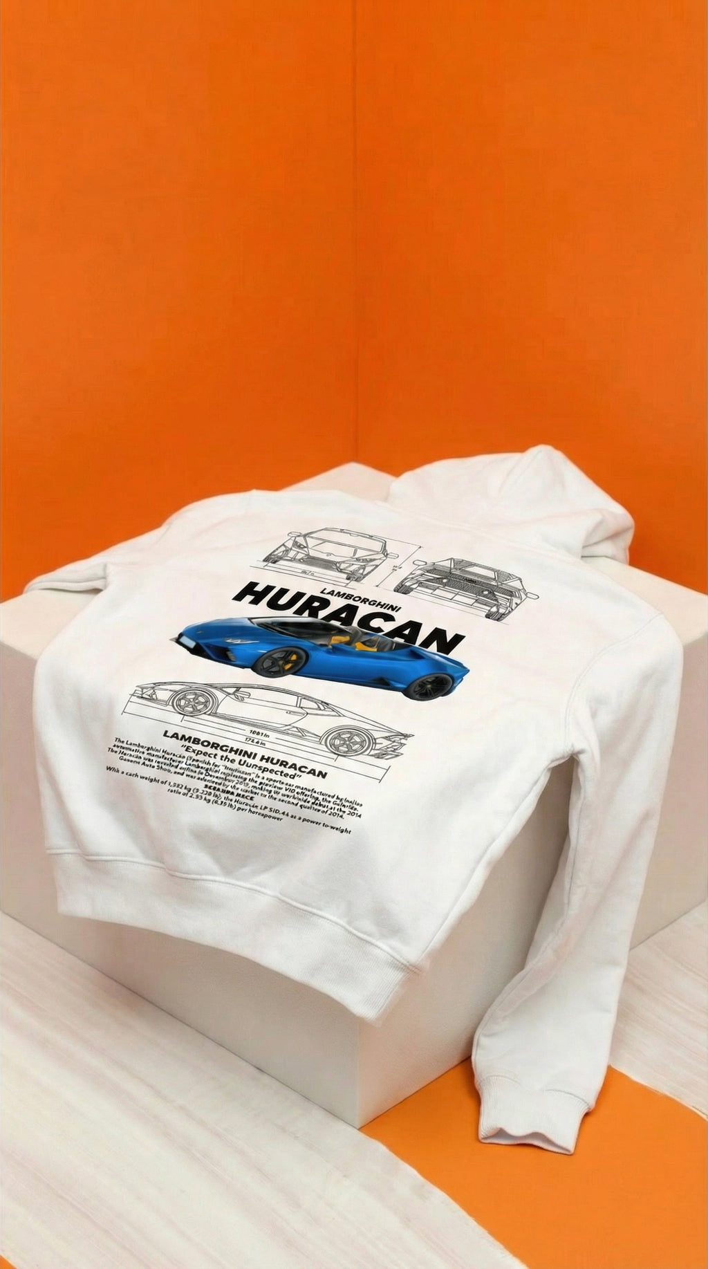 Lamborghini Huracán Blueprint Hoodie