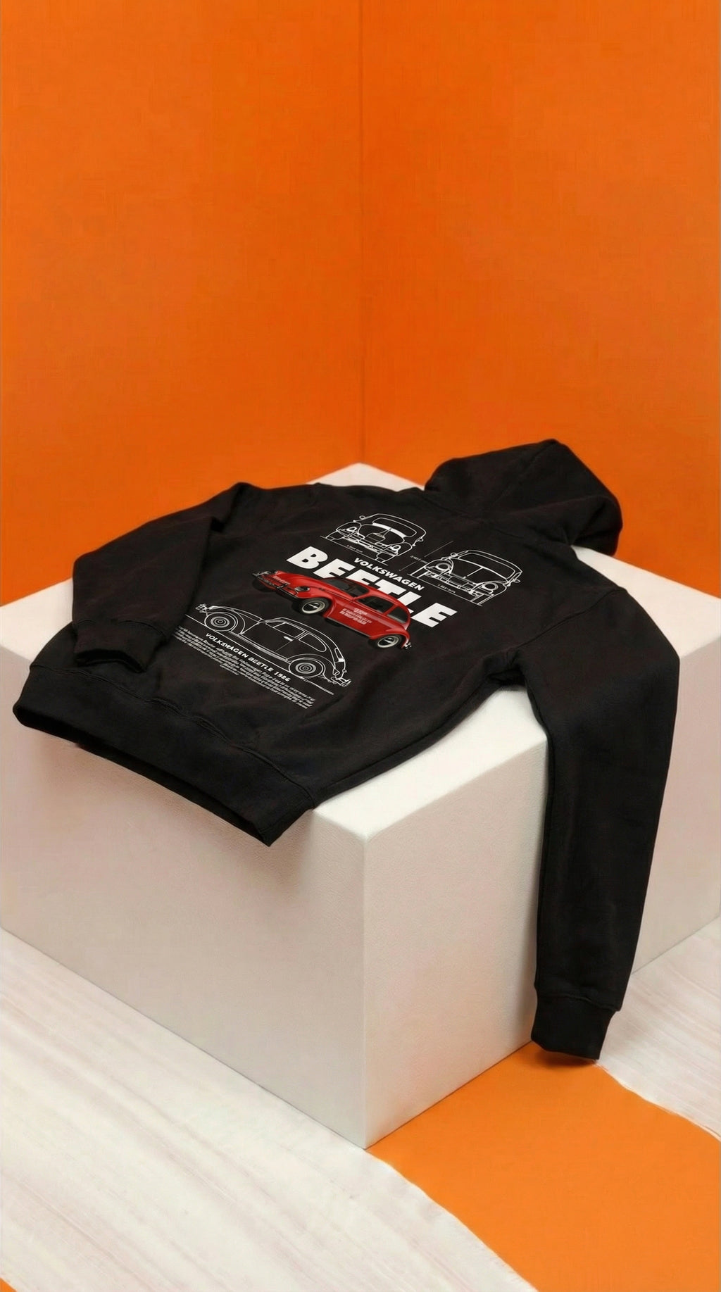 Volkswagen Beetle Blueprint Hoodie