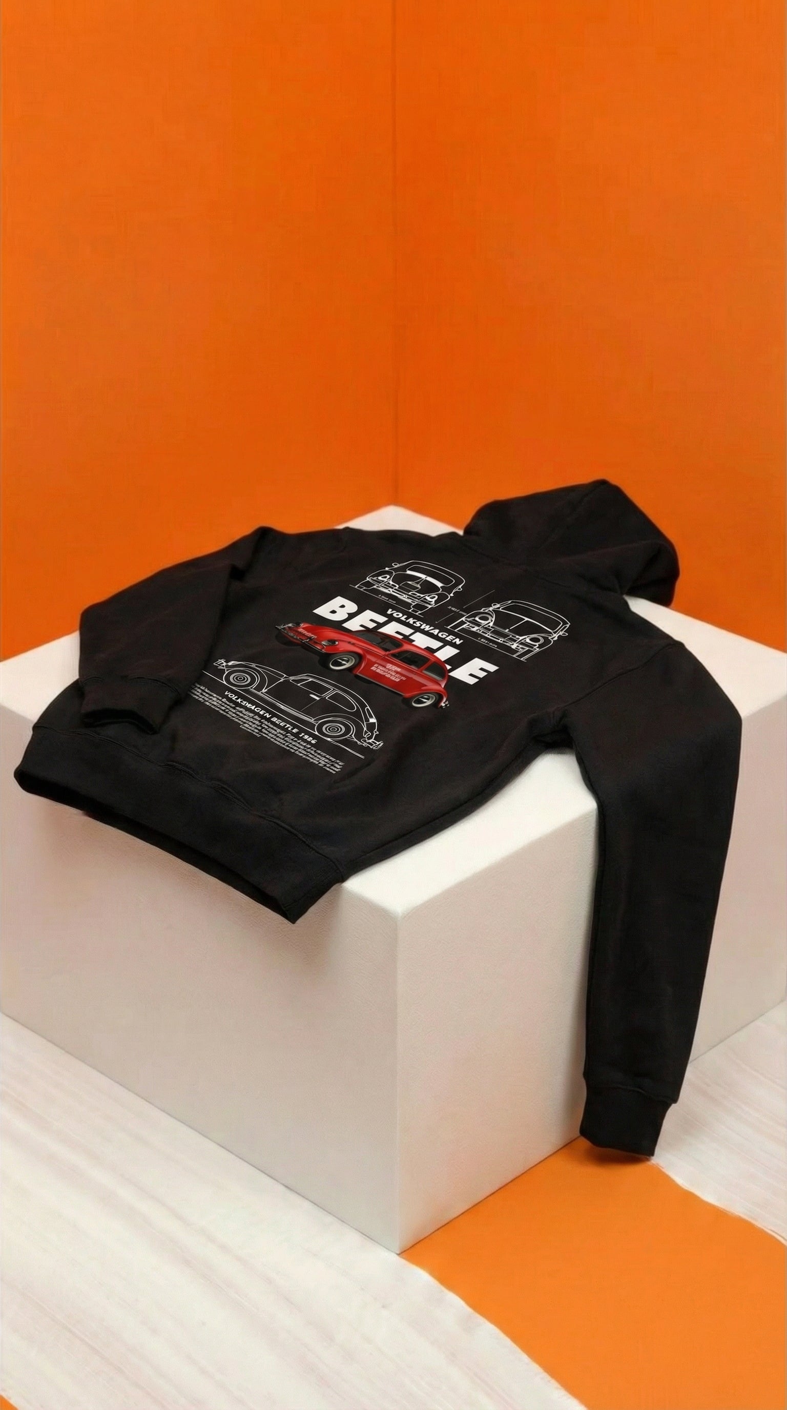 Volkswagen Beetle Blueprint Hoodie