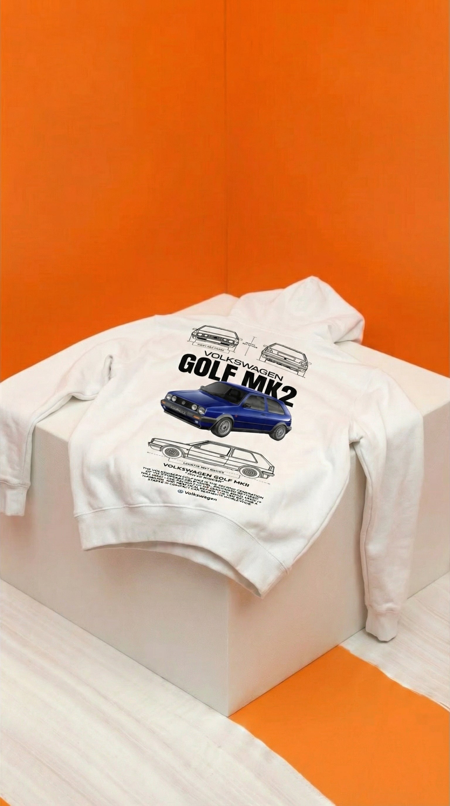 Volkswagen Golf MK2 Blueprint Hoodie