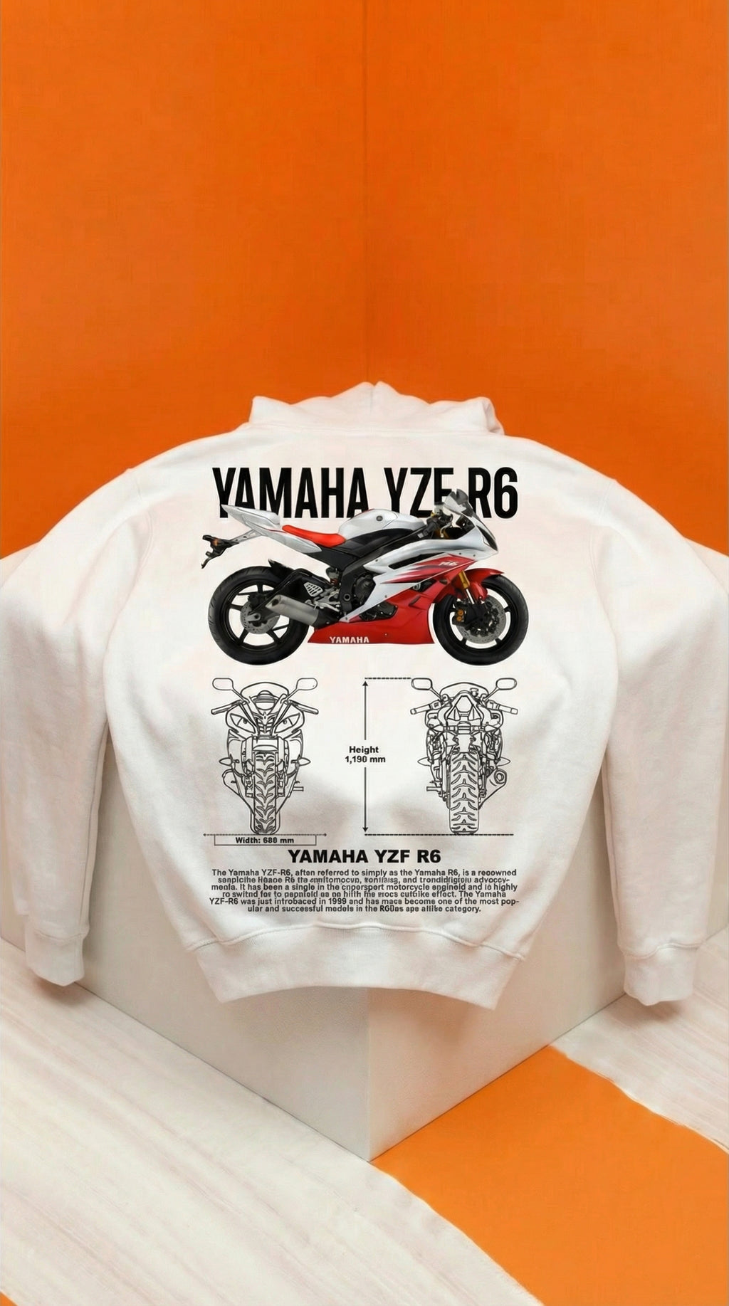 Yamaha YZF-R6 Blueprint Hoodie