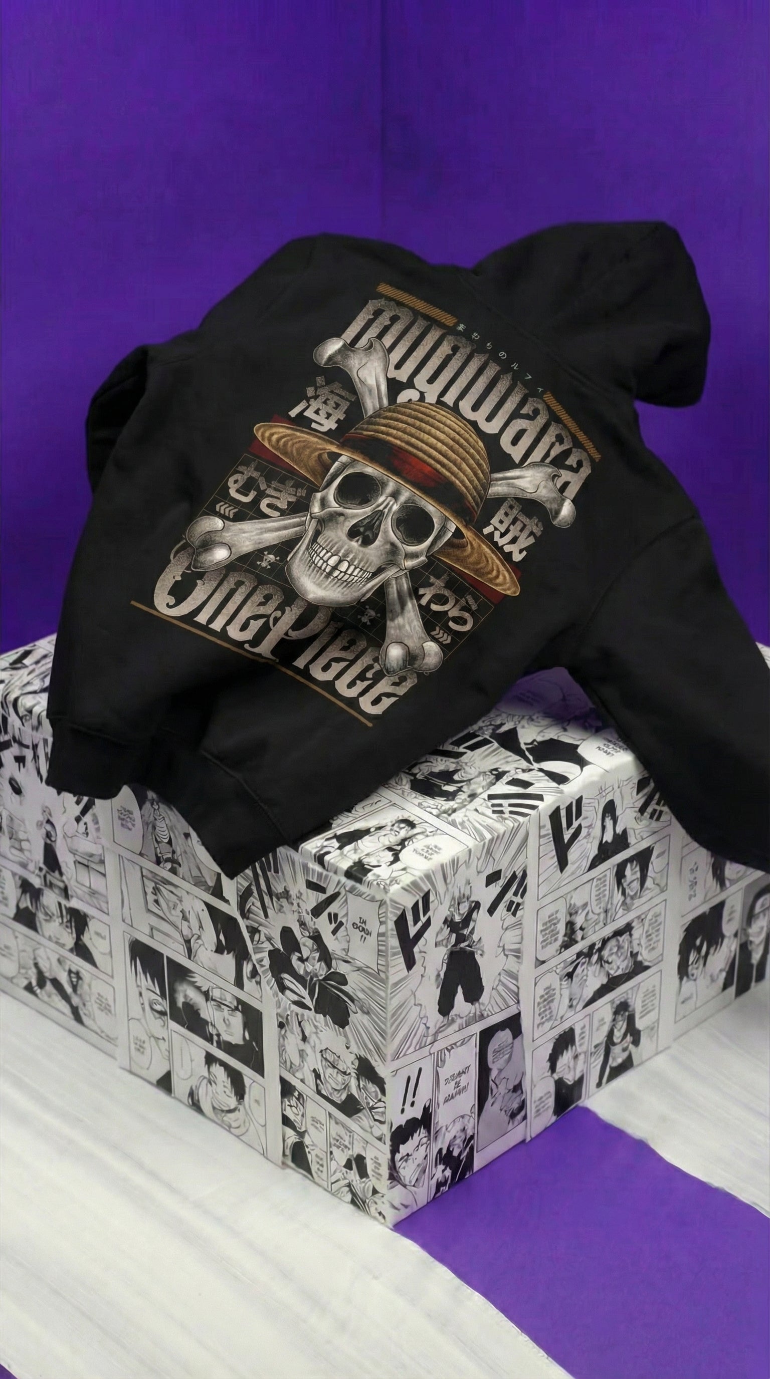 One Piece Straw Hat Skull Hoodie