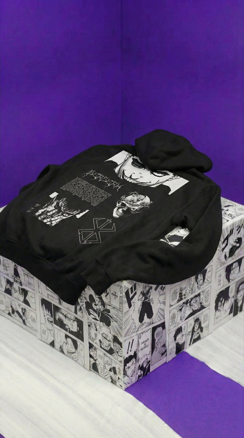 Berserk Manga Hoodie — Black
