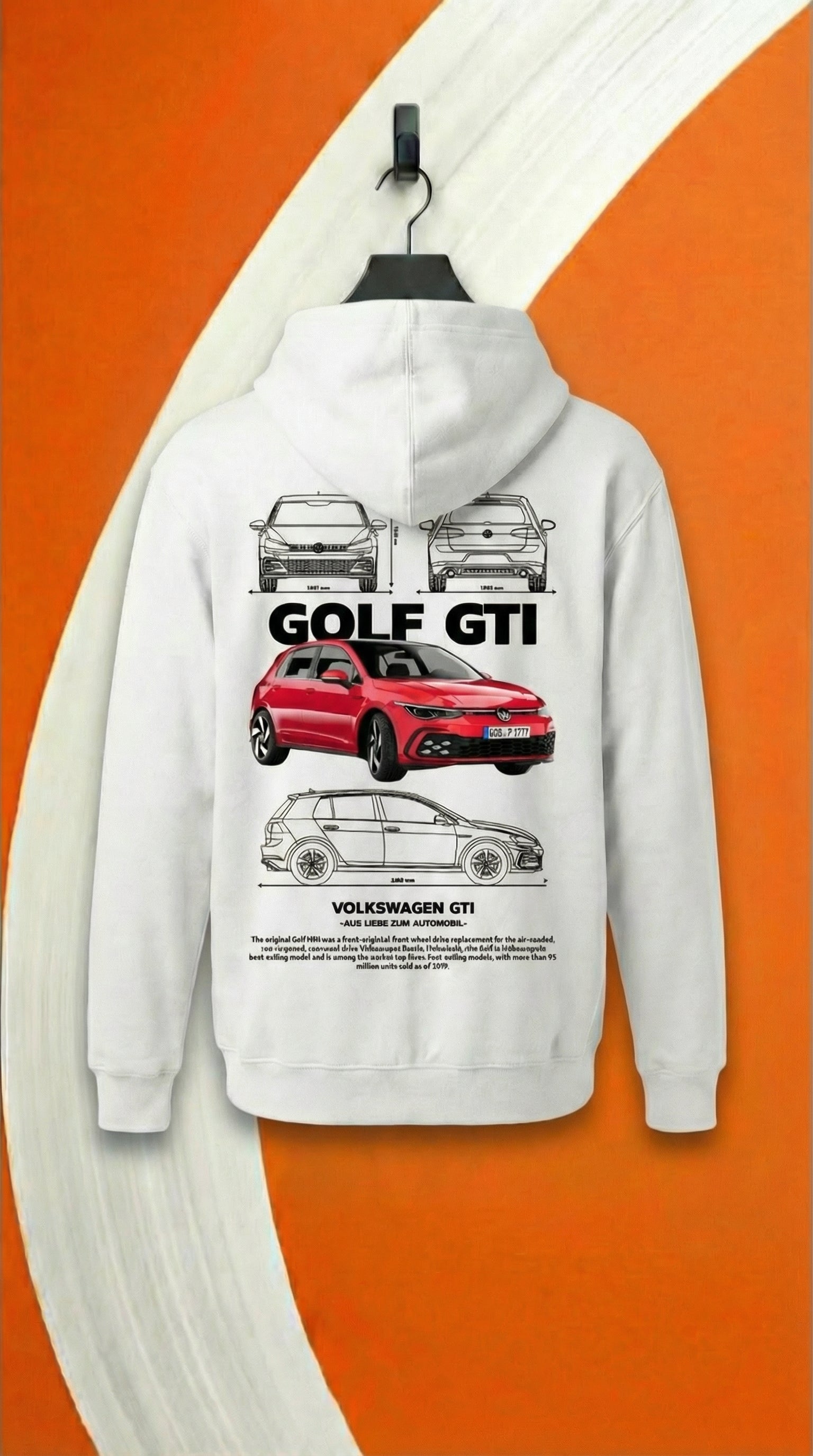 Sweat à capuche Volkswagen Golf GTI Blueprint