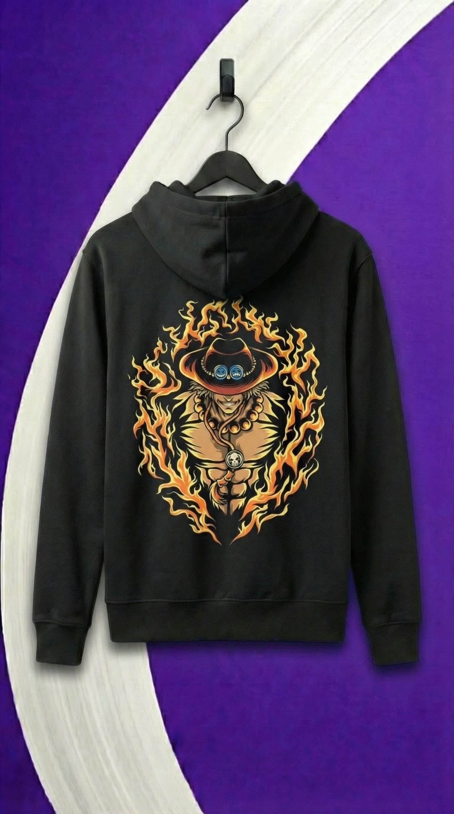 Portgas D. Ace Flame Ring Hoodie
