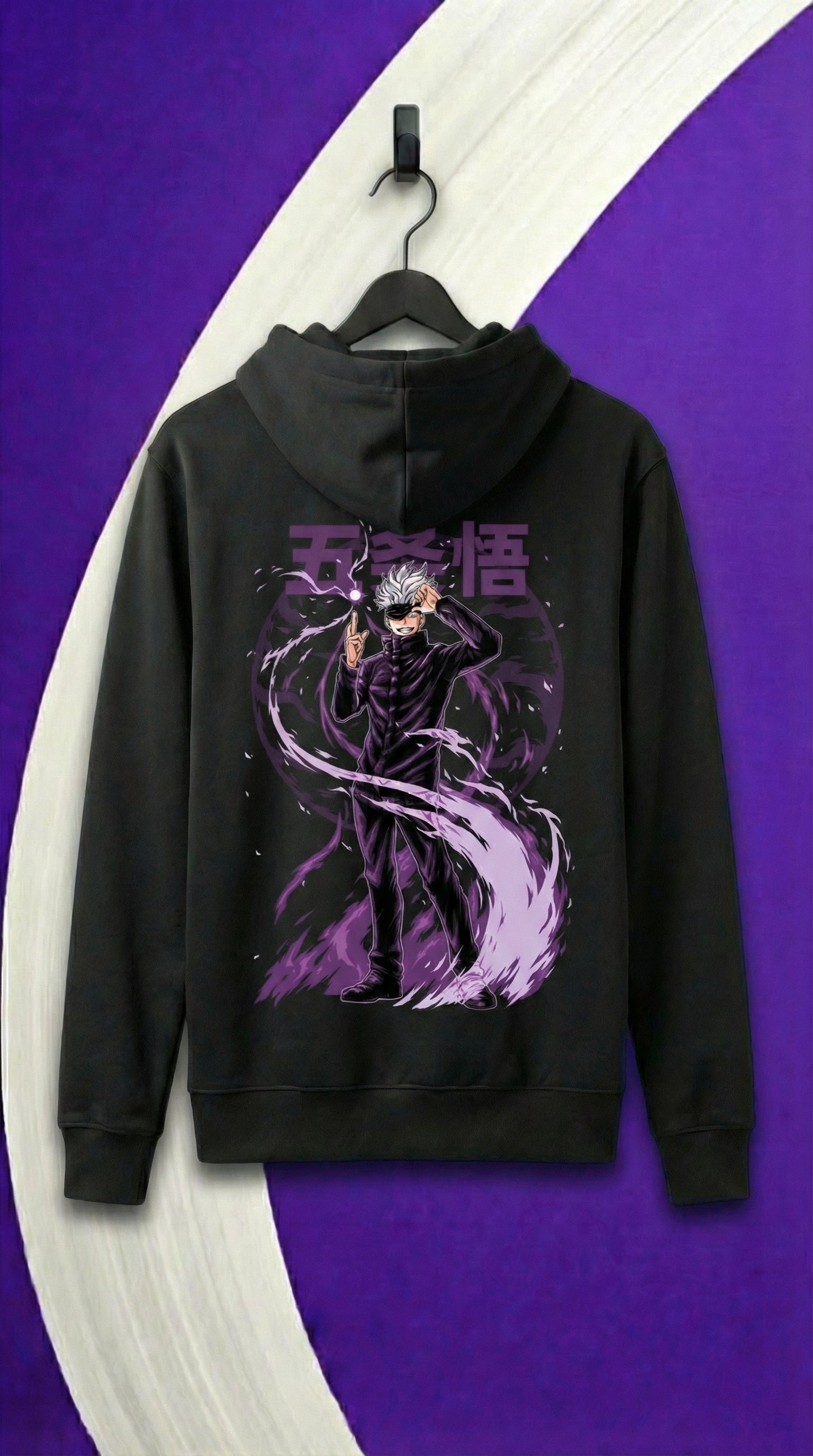 Gojo Satoru – Purple Aura Hoodie (Otaku Space)