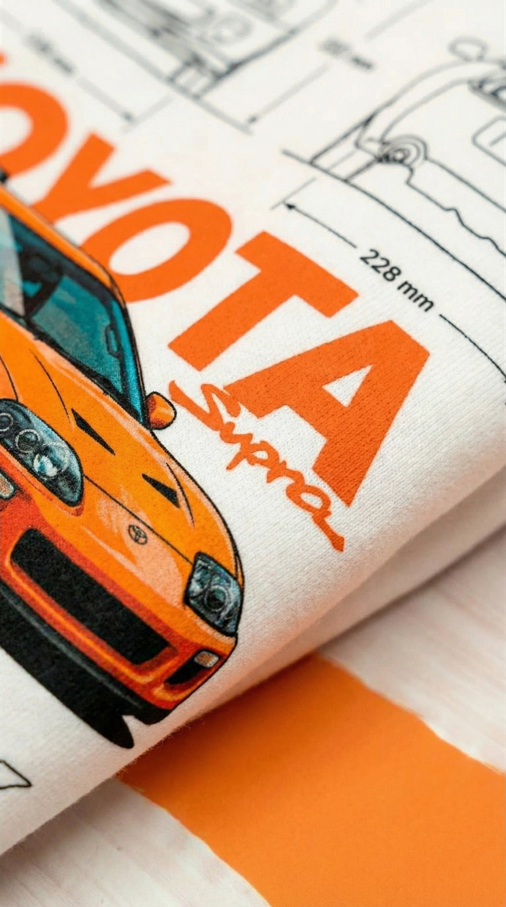 Toyota Supra MK4 Blueprint Hoodie