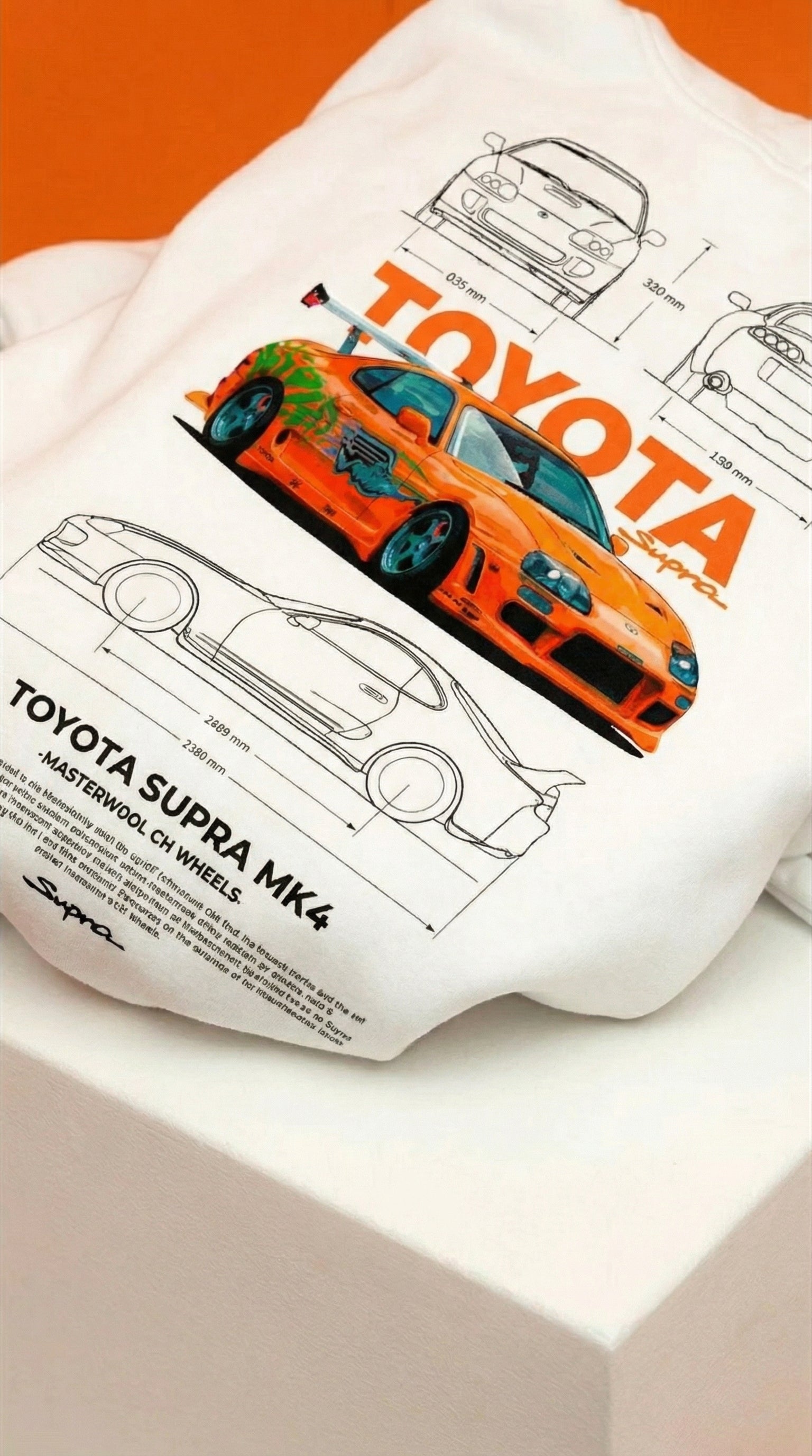 Toyota Supra MK4 Blueprint Hoodie