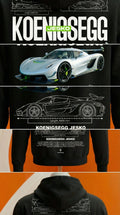 Koenigsegg Jesko Blueprint Hoodie