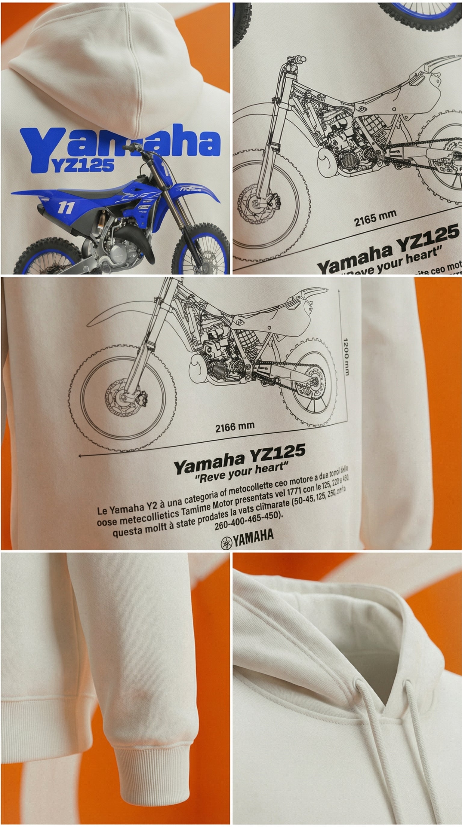Yamaha YZ125 Blueprint Hoodie