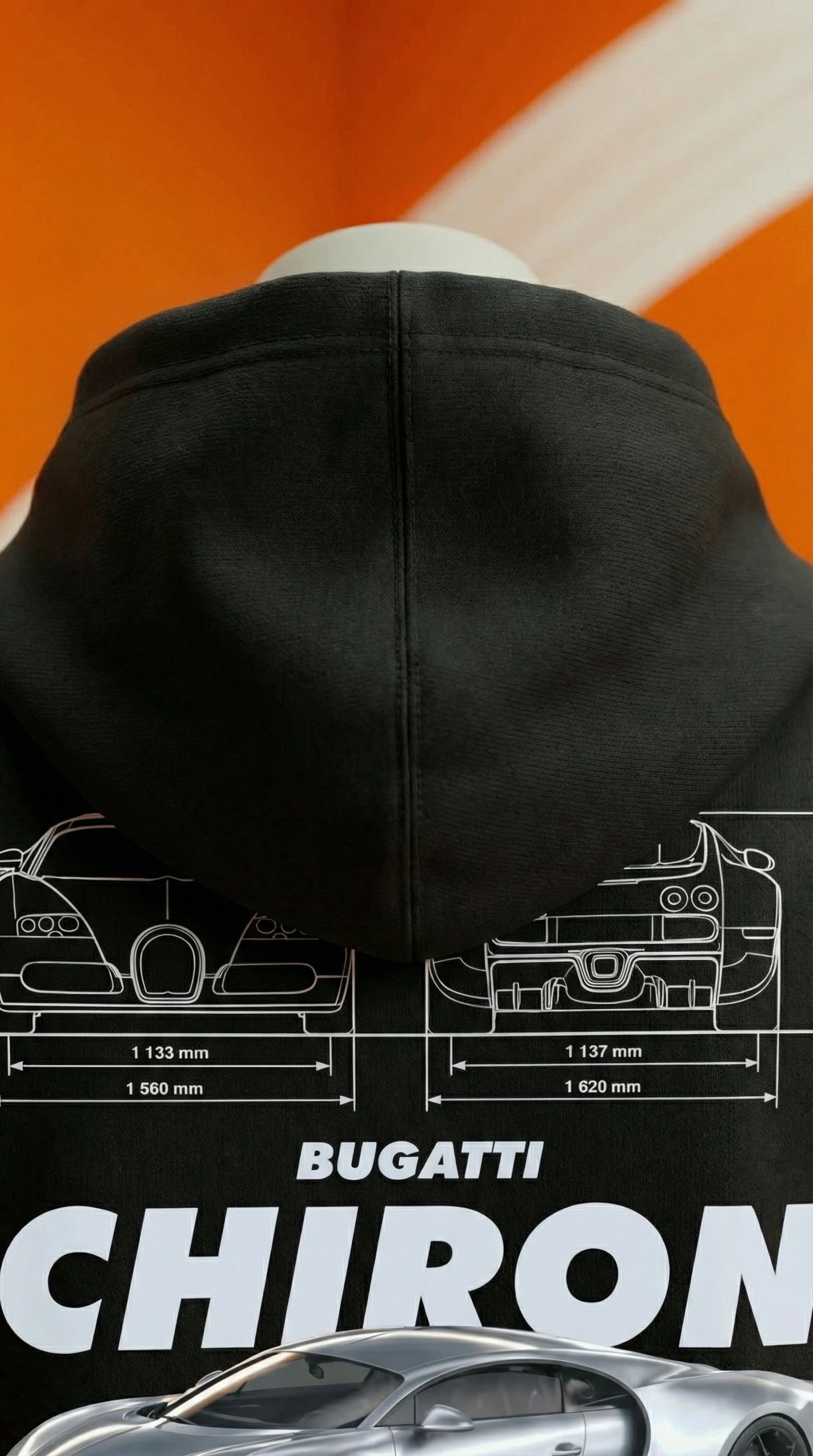 Bugatti Chiron Blueprint Hoodie