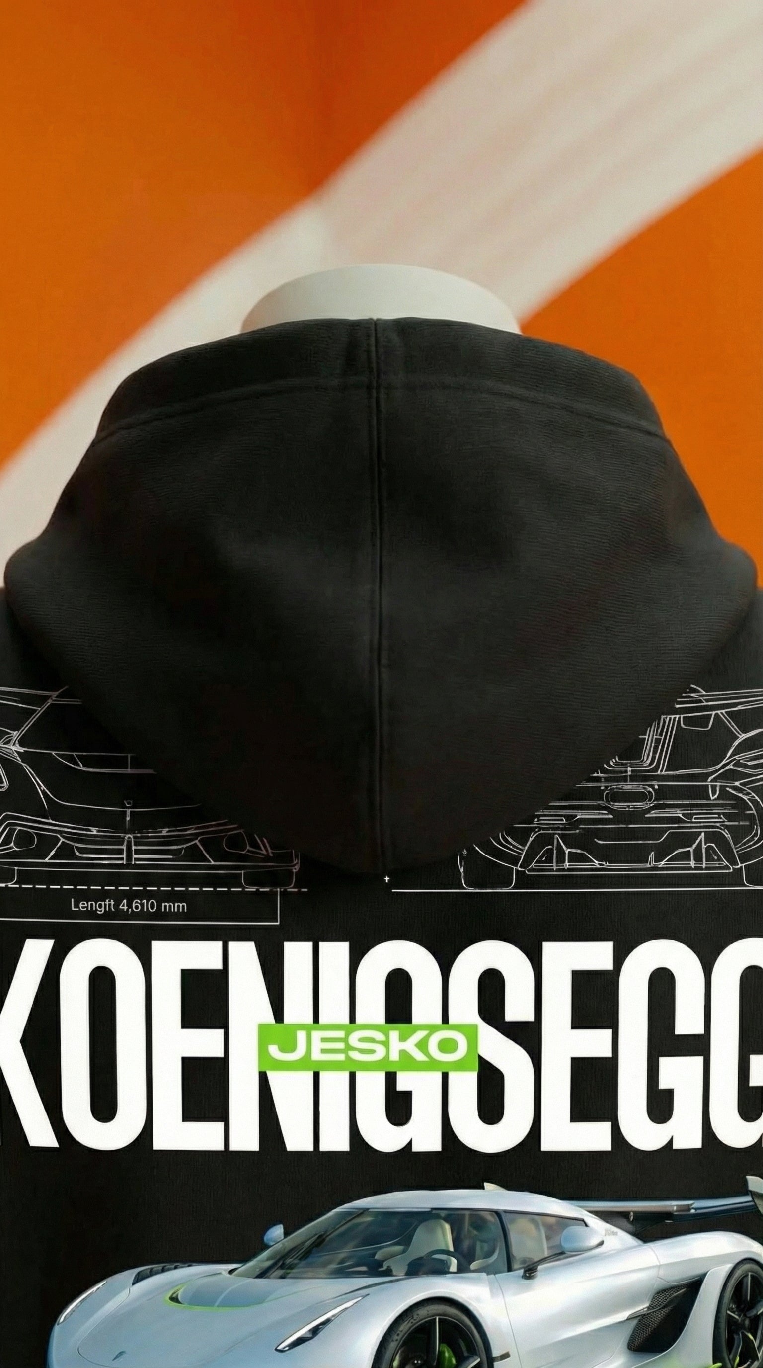 Koenigsegg Jesko Blueprint Hoodie