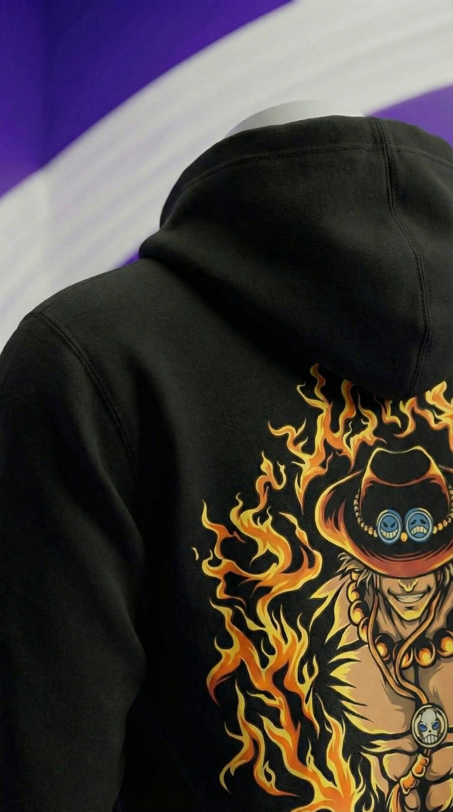 Portgas D. Ace Flame Ring Hoodie