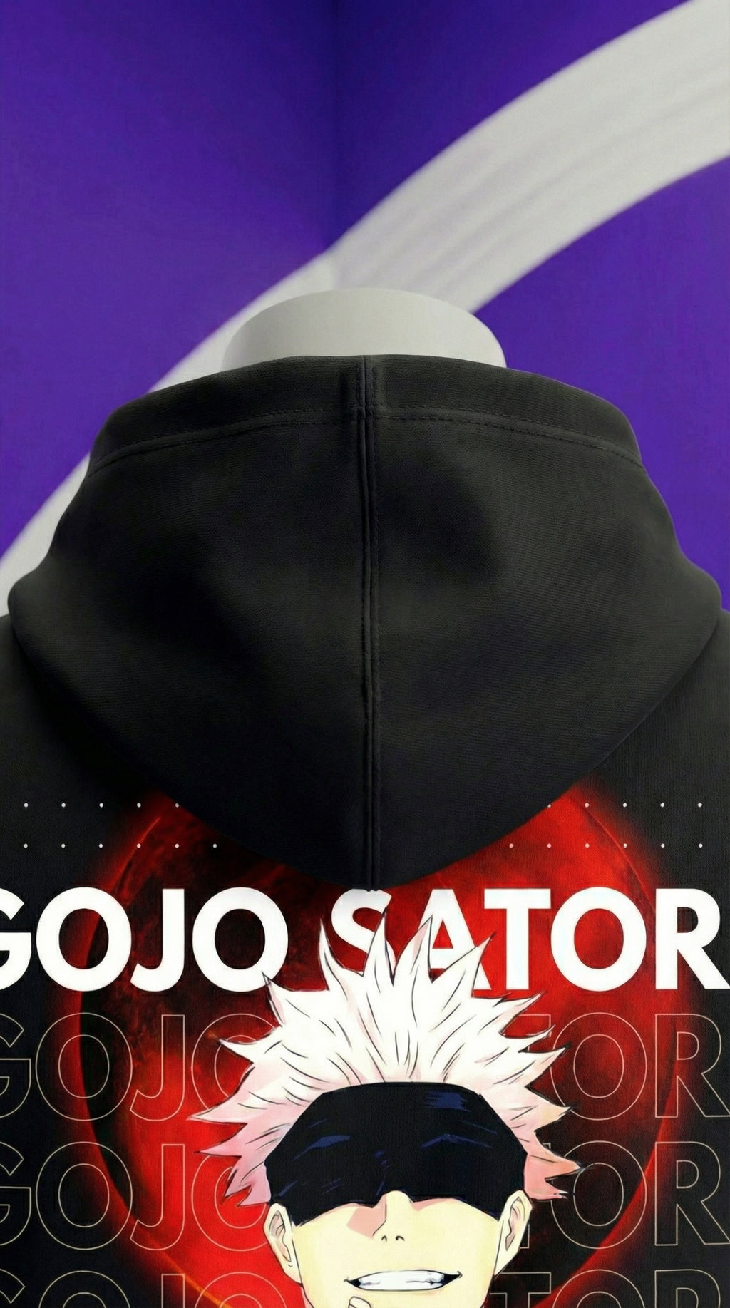 Gojo Satoru Hoodie (JJK) — Black
