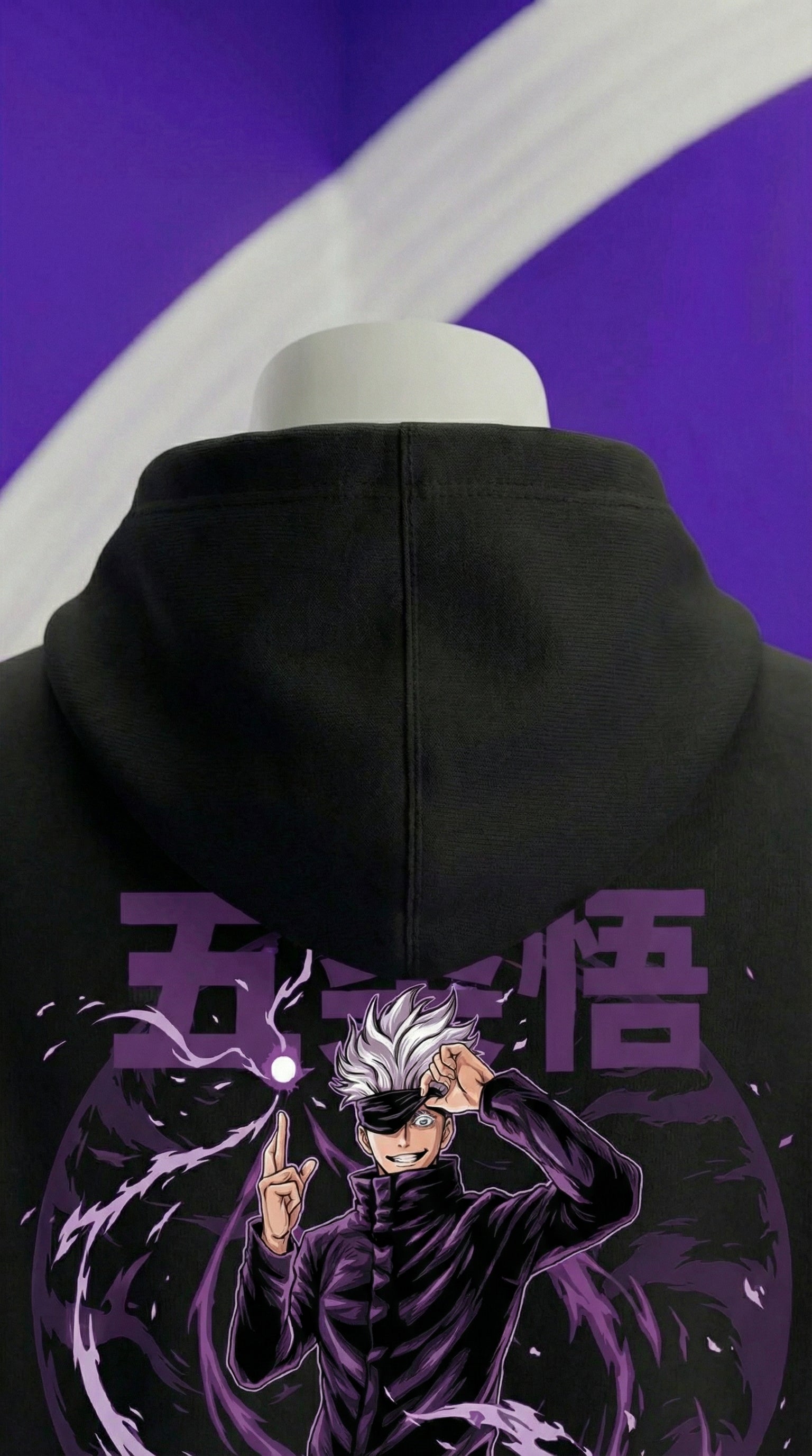 Gojo Satoru – Purple Aura Hoodie (Otaku Space)
