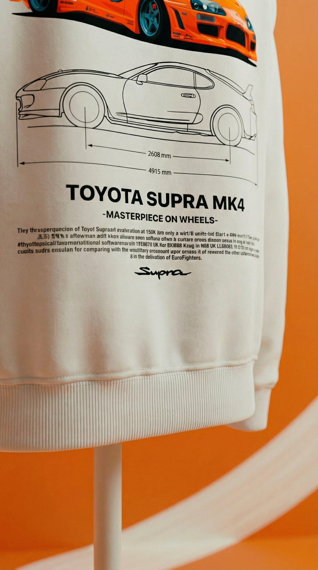 Toyota Supra MK4 Blueprint Hoodie
