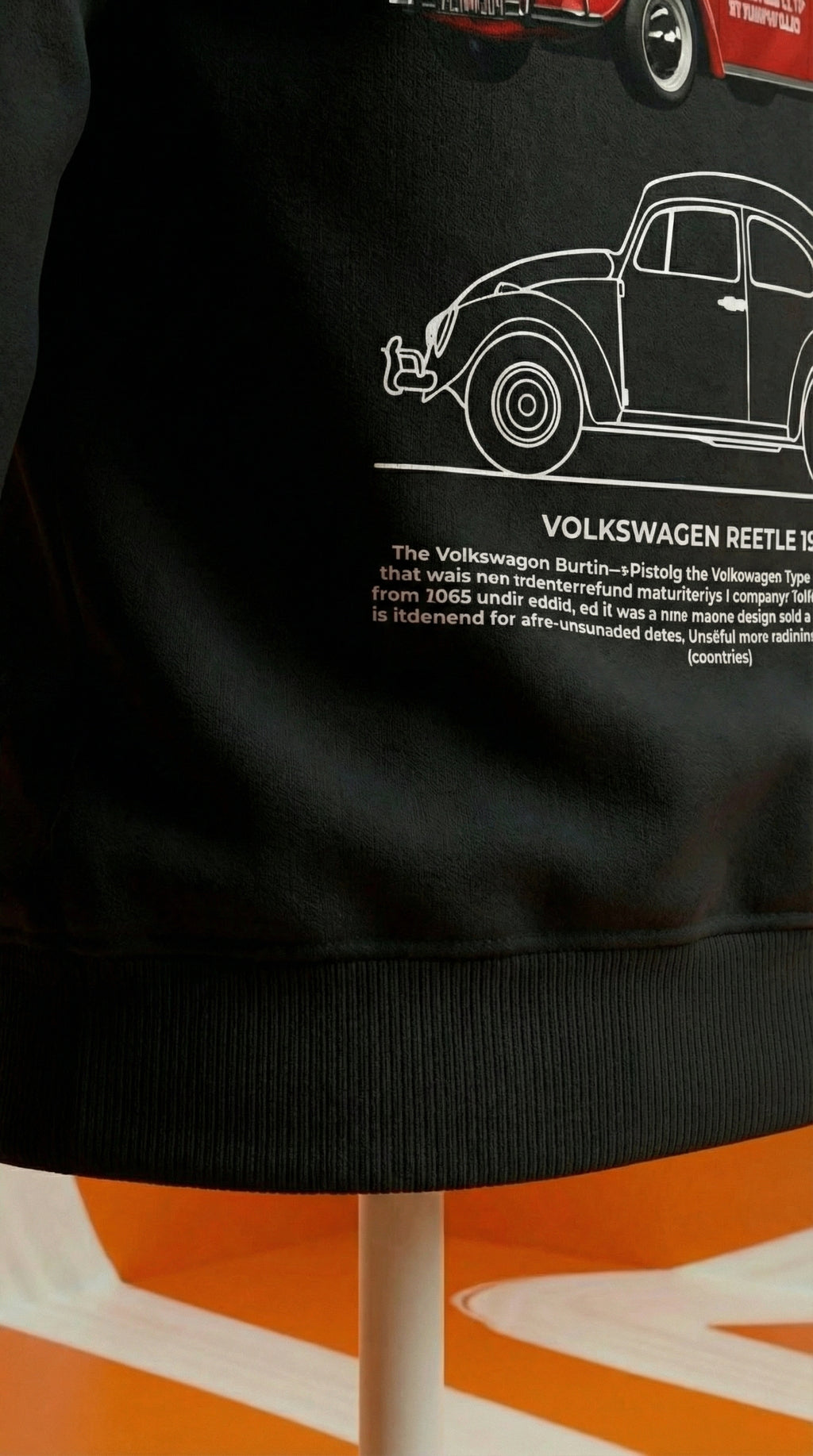 Volkswagen Beetle Blueprint Hoodie