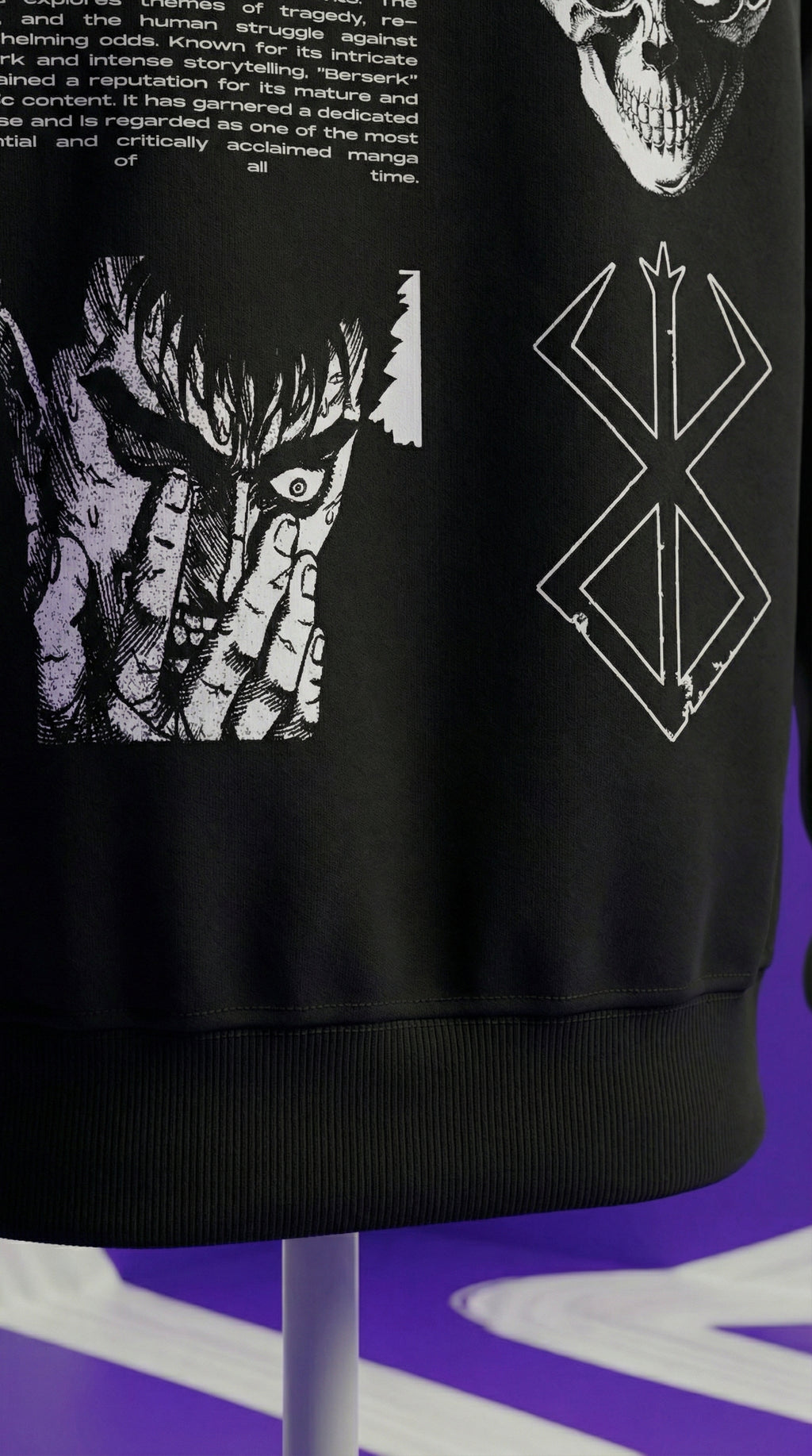 Berserk Manga Hoodie — Black