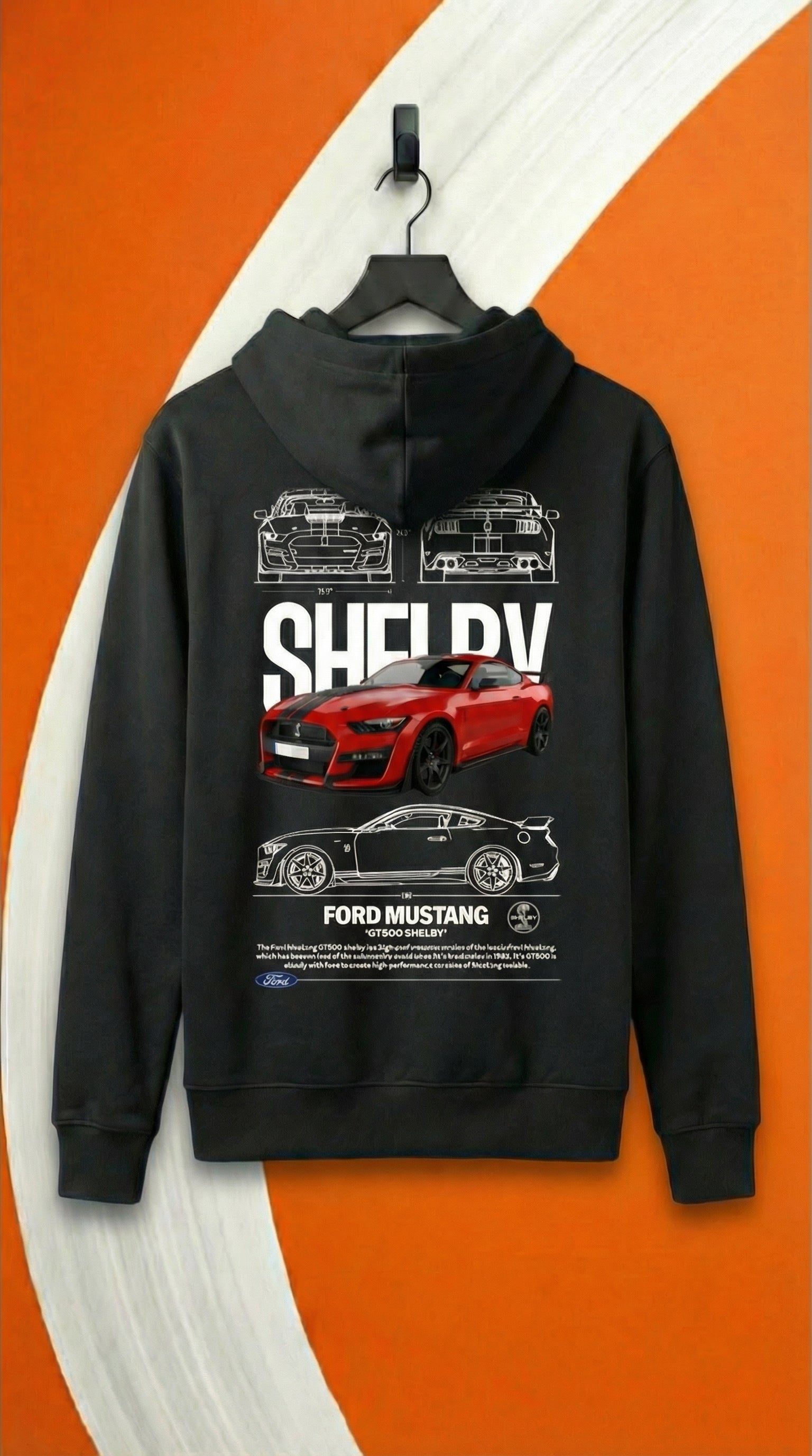 Ford Mustang Shelby GT500 Blueprint Hoodie
