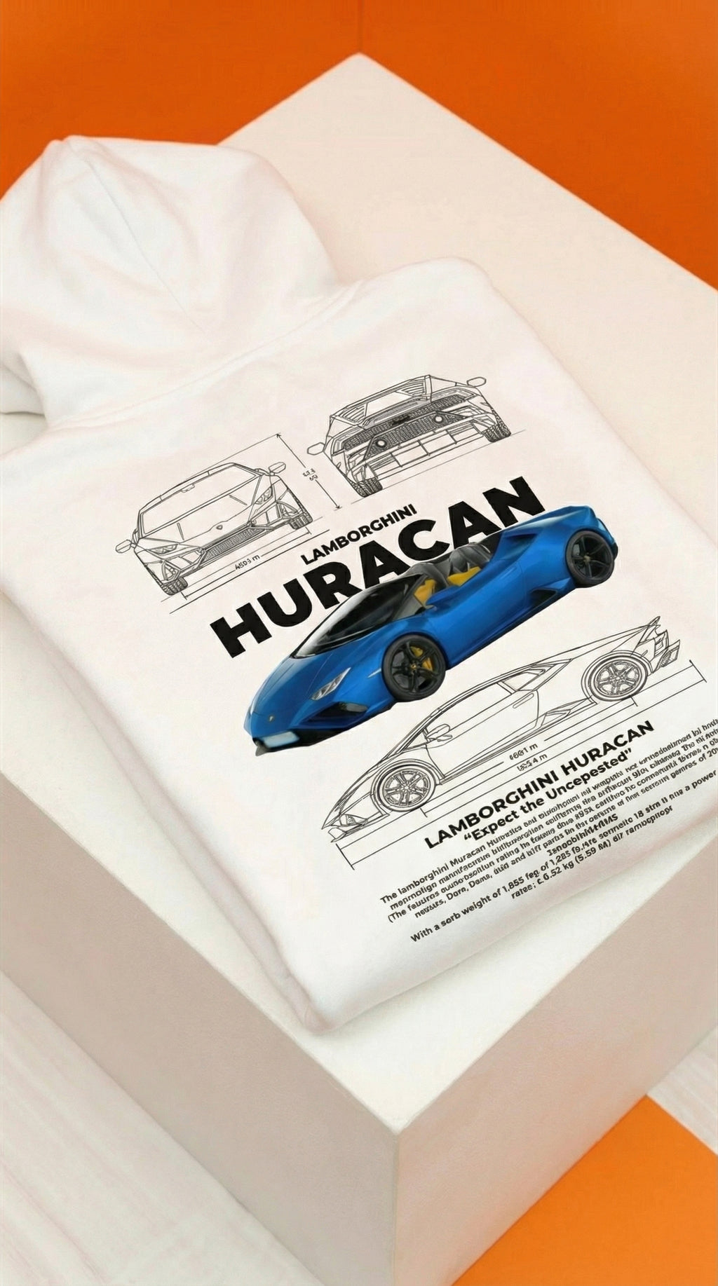 Lamborghini Huracán Blueprint Hoodie
