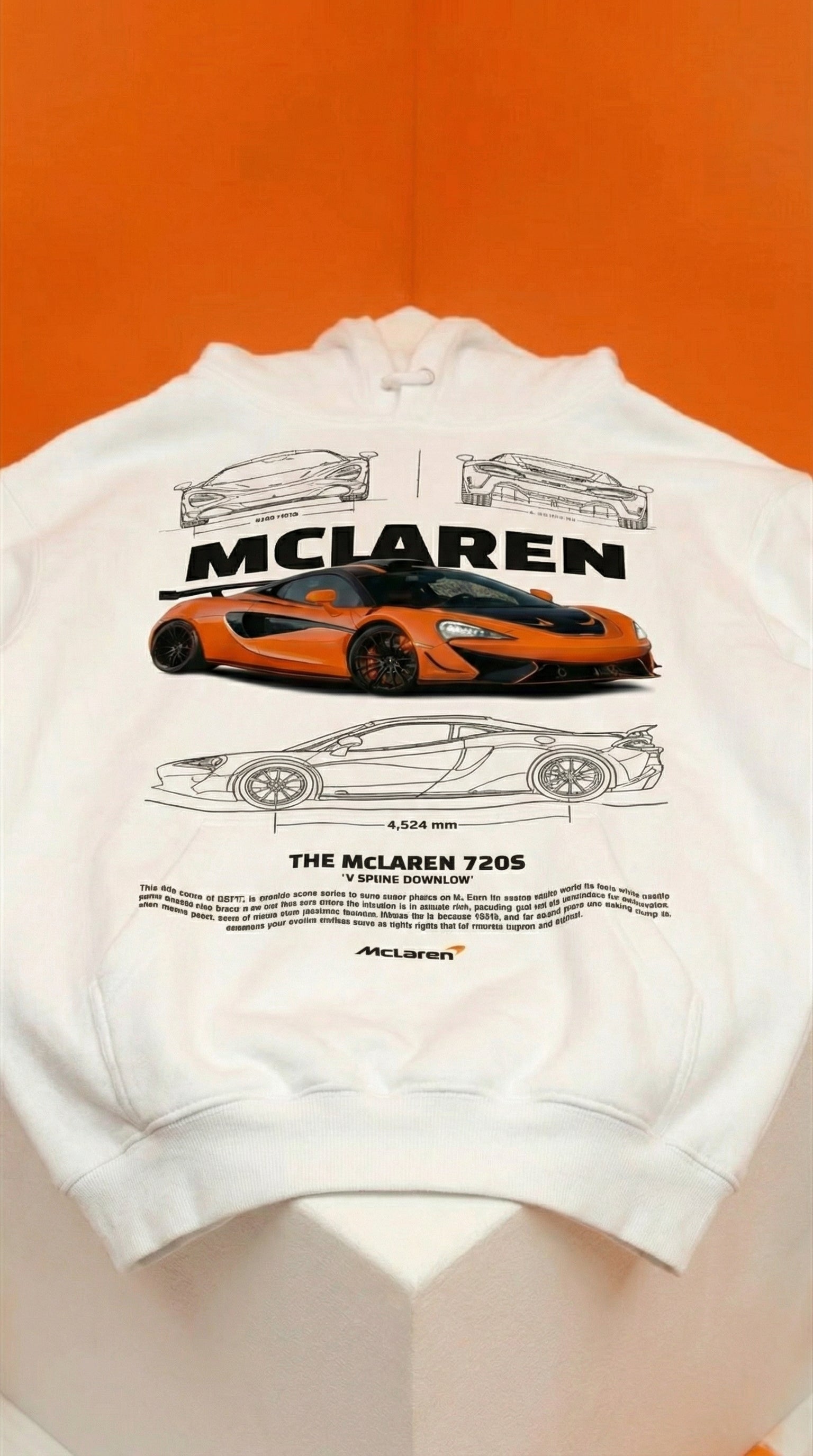 McLaren 720S Blueprint Hoodie