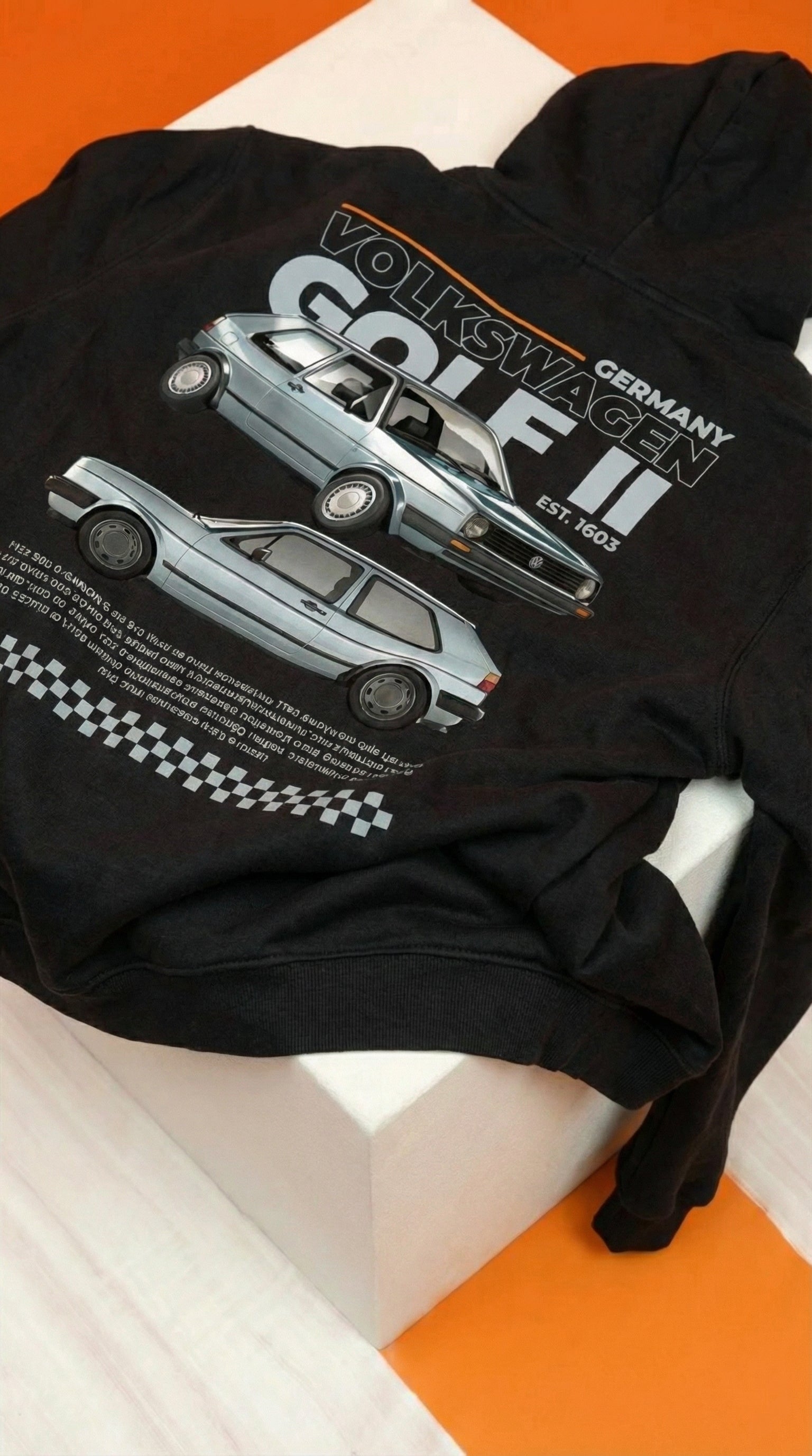 Sweat à capuche poster Volkswagen Golf II