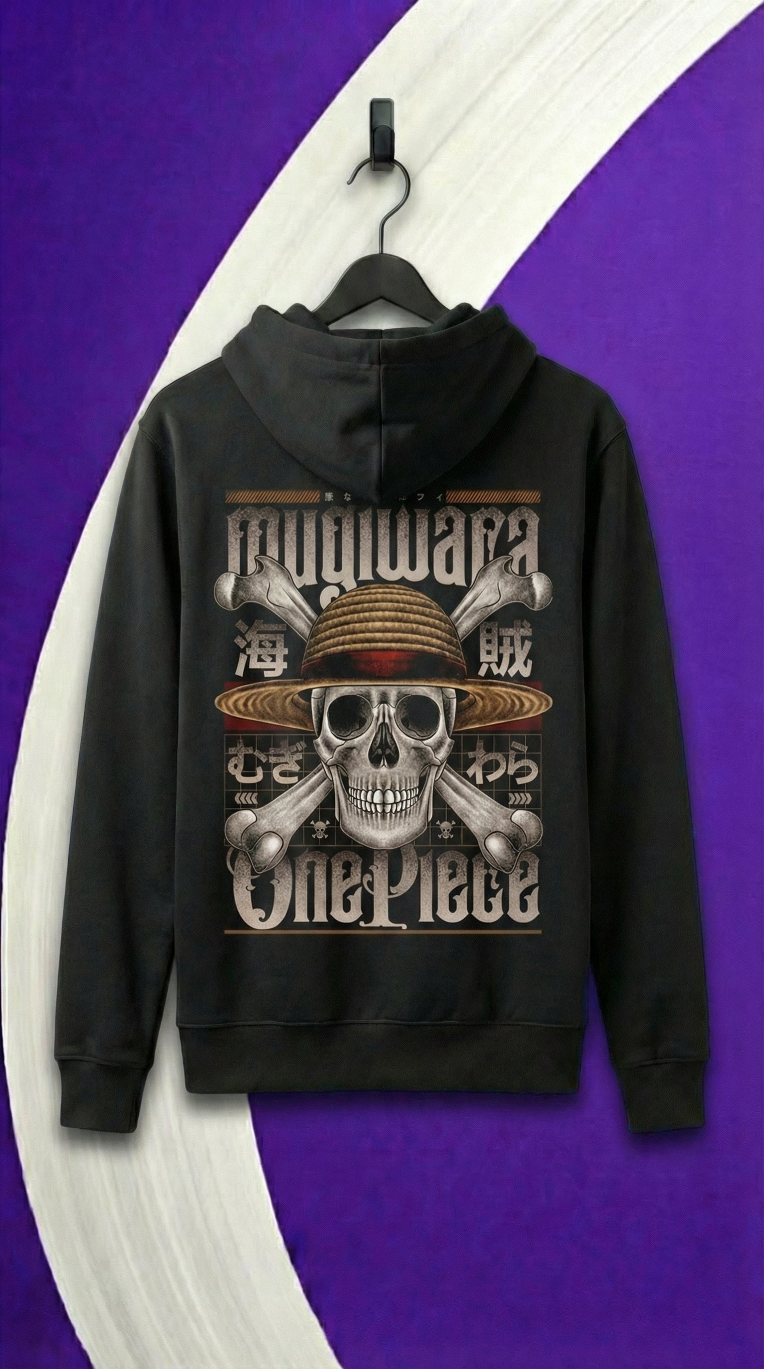 One Piece Straw Hat Skull Hoodie