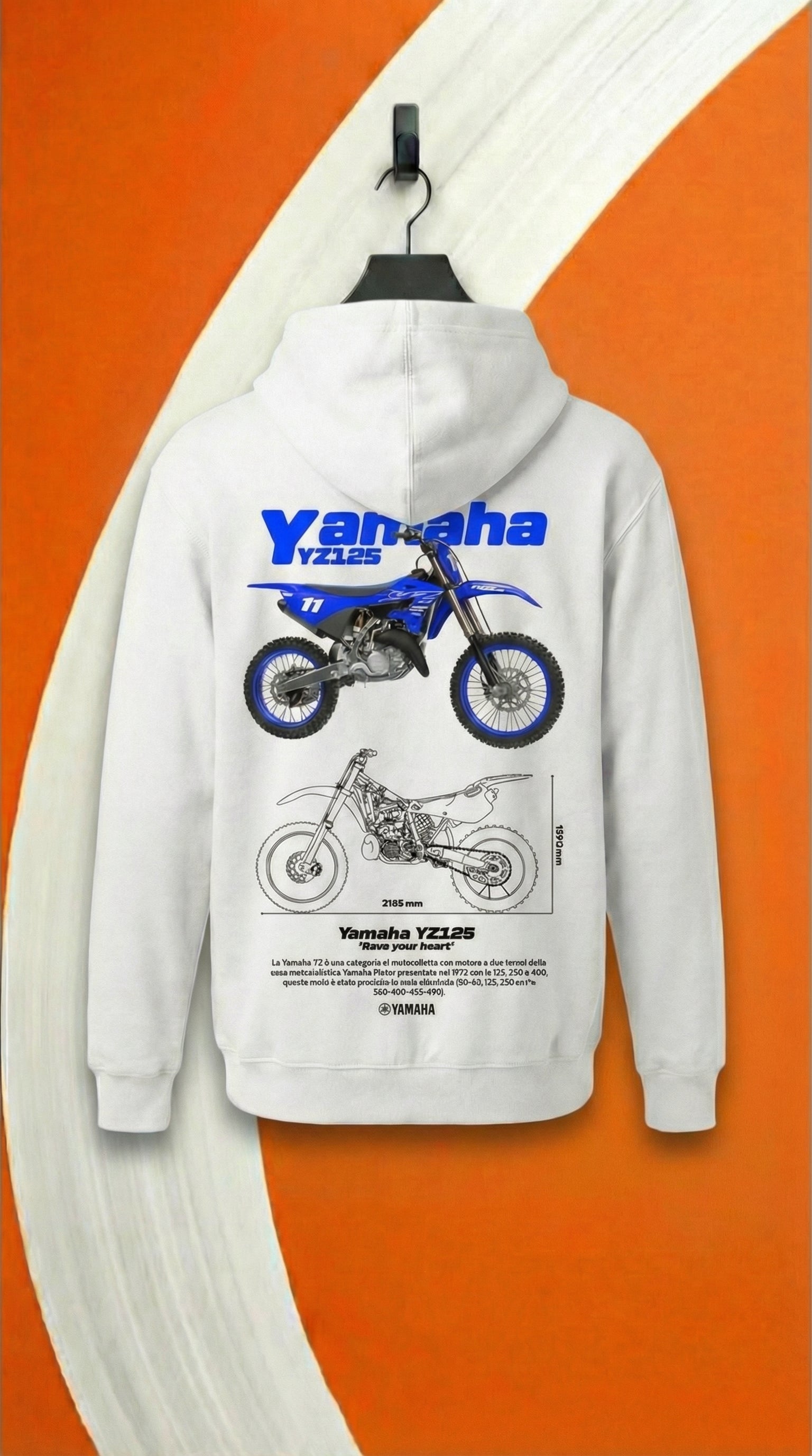 Yamaha YZ125 Blueprint Hoodie