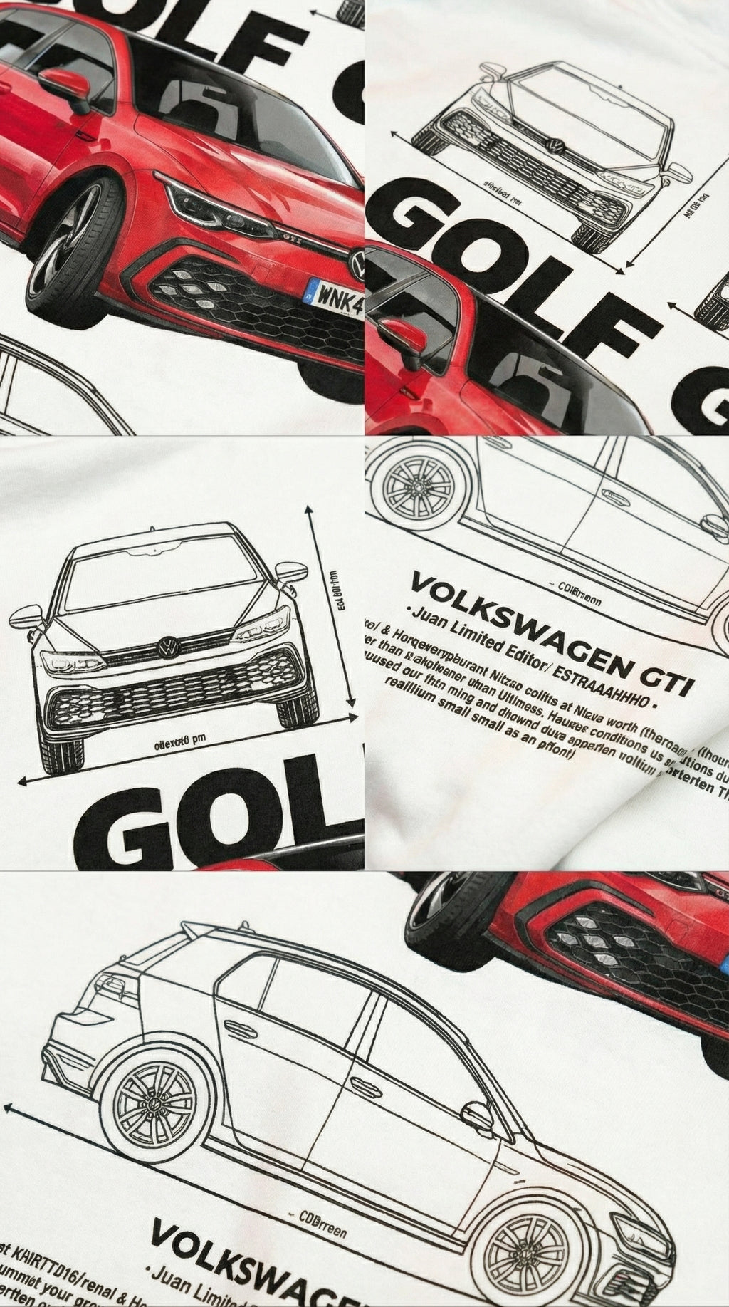 Sweat à capuche Volkswagen Golf GTI Blueprint