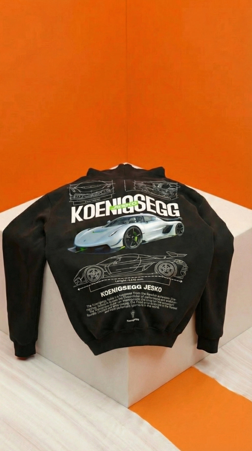 Koenigsegg Jesko Blueprint Hoodie